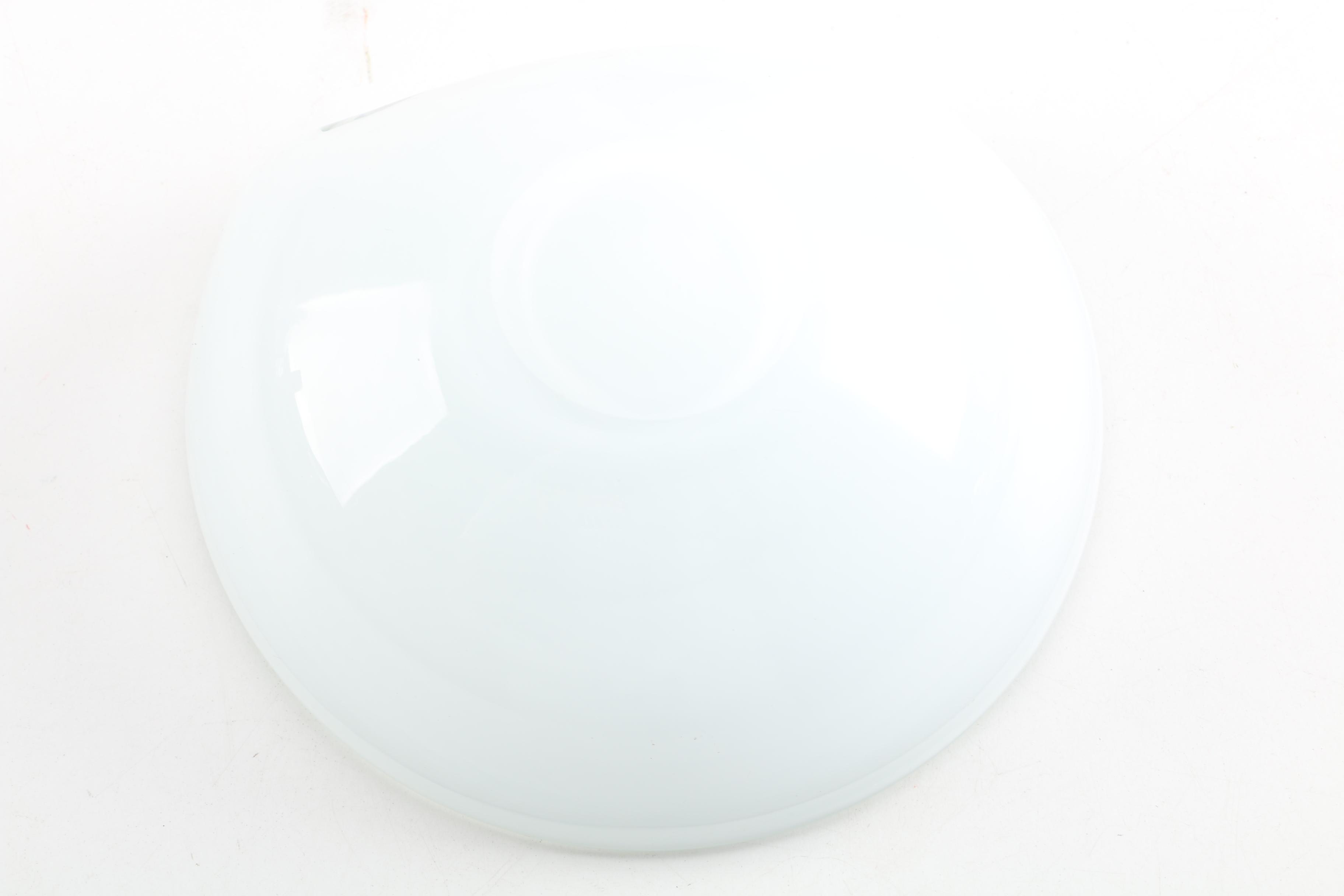 Blown Glass Bowl with Vintage Hall "Chinese Red" Teapot and Andor Enameled Plate