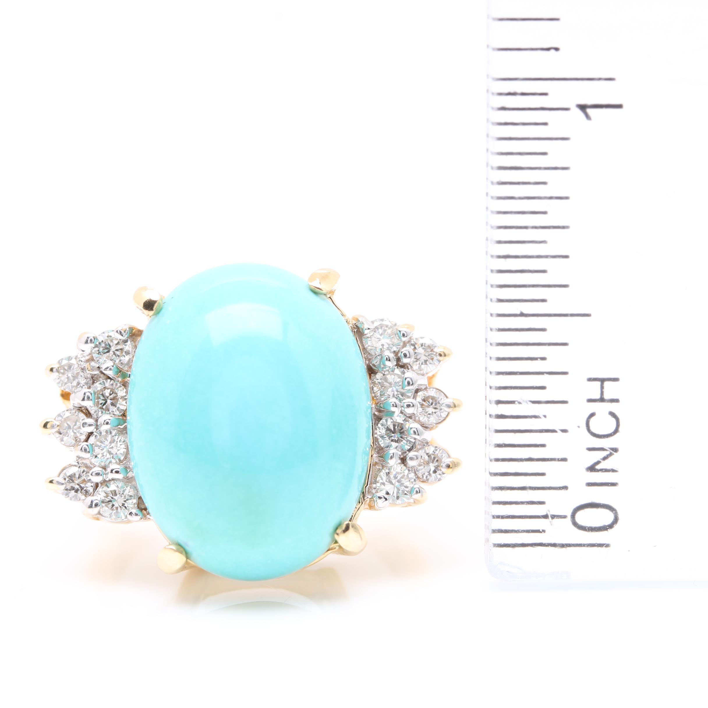 Le Vian 14K Yellow Gold Turquoise and Diamond Ring