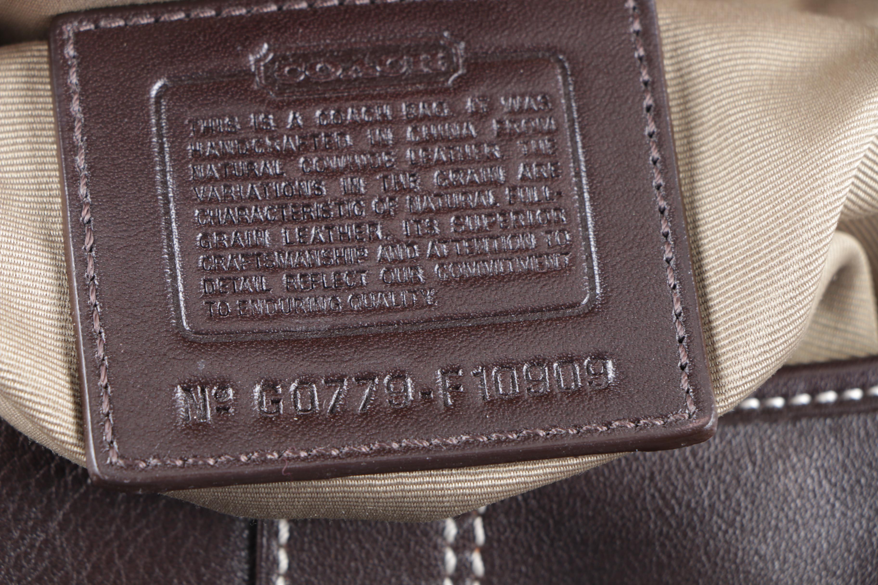 Coach Soho Front Flap Brown Leather Handbag