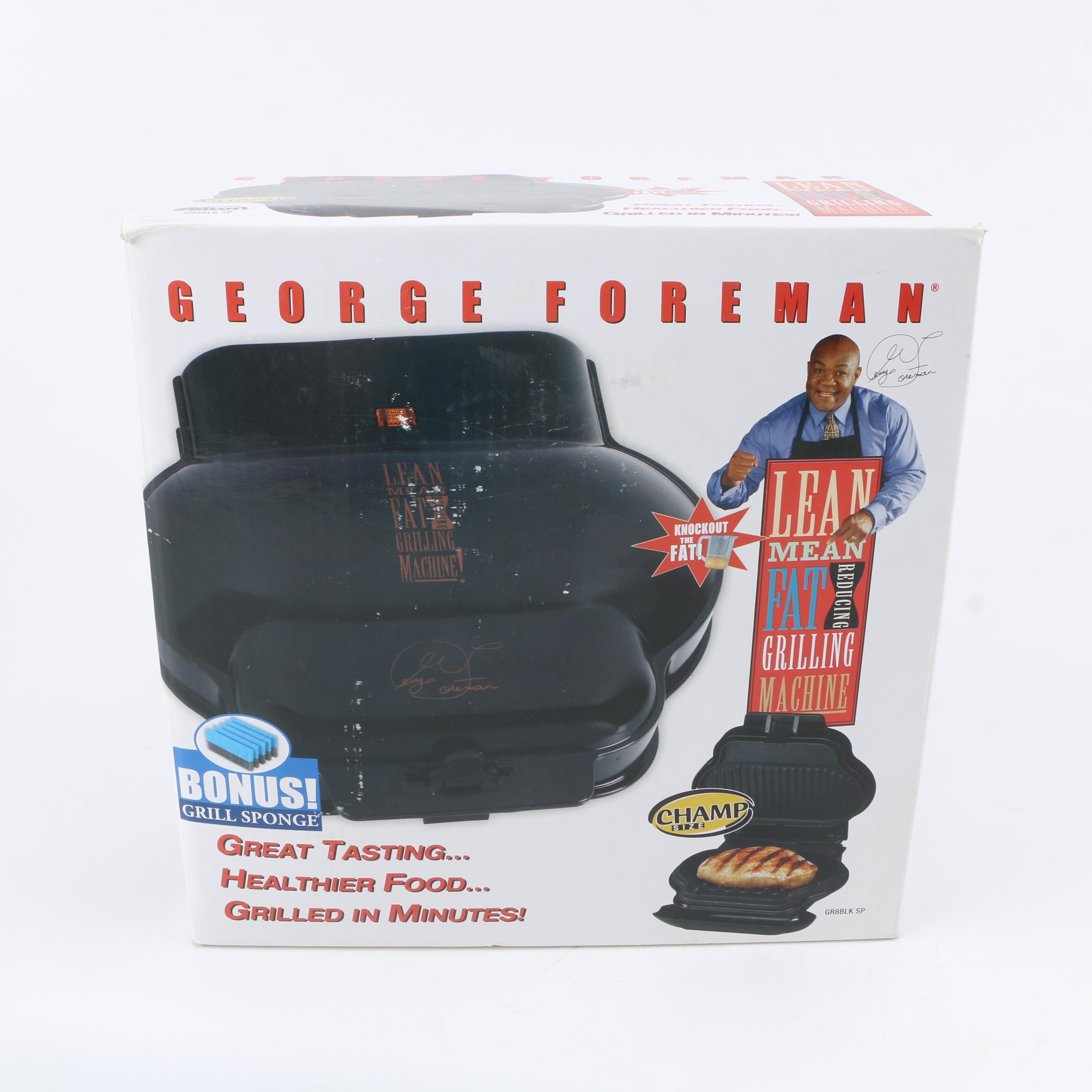 George Foreman Lean Mean Grilling Machine and Slap Chop Chopper