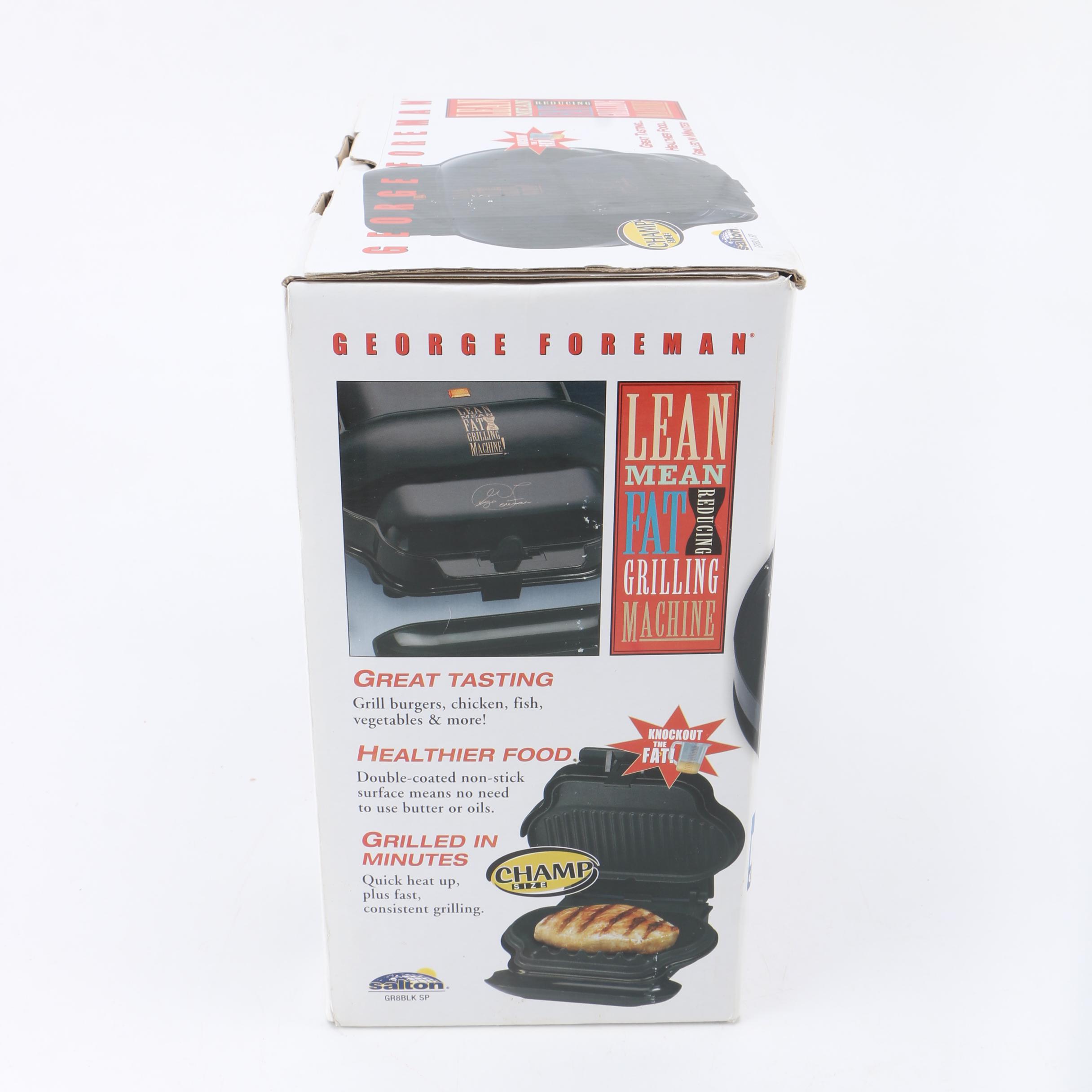 George Foreman Lean Mean Grilling Machine and Slap Chop Chopper