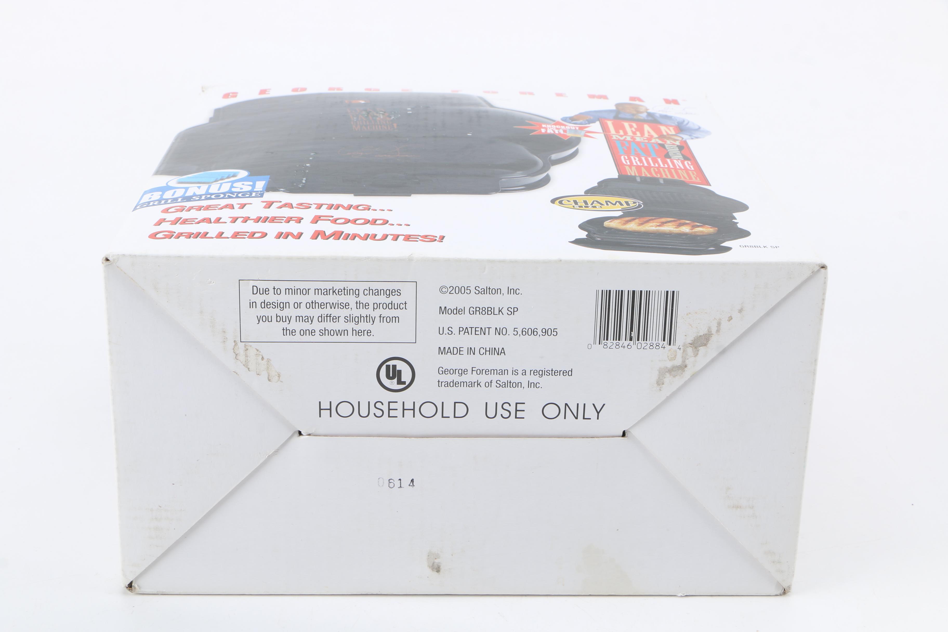 George Foreman Lean Mean Grilling Machine and Slap Chop Chopper