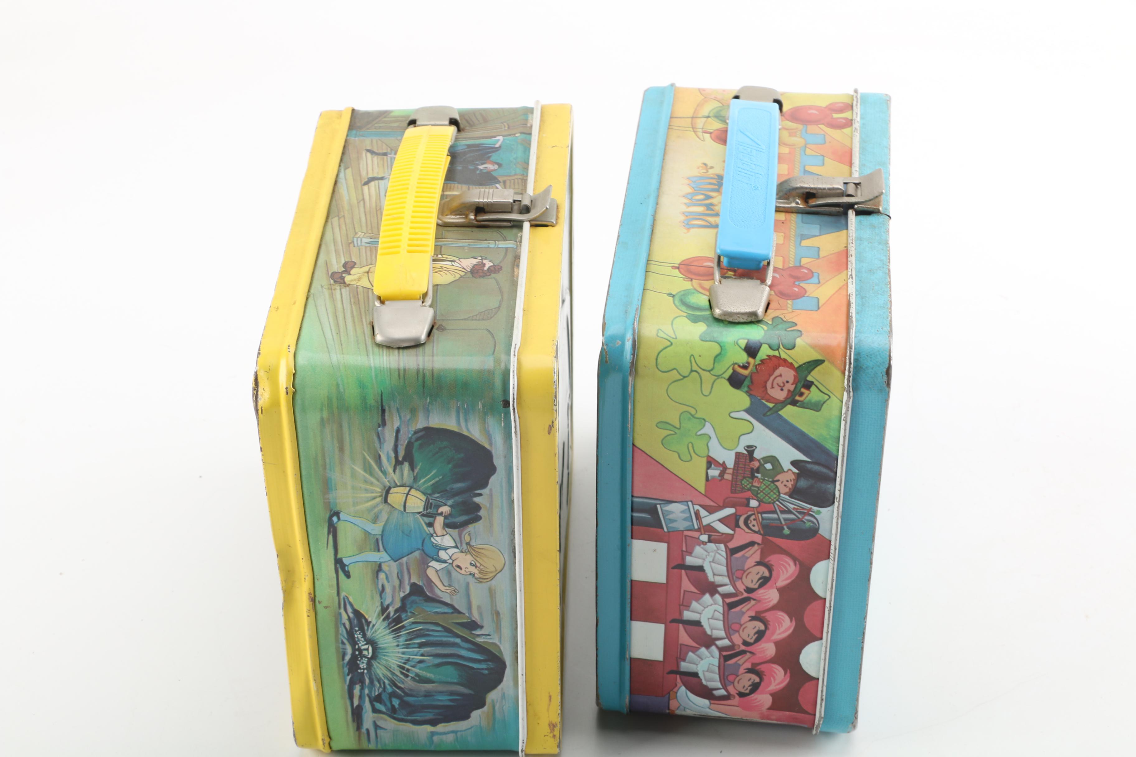 1970s-Era Disney "The Rescuers" and Magic Kingdom Lunchboxes by Aladdin