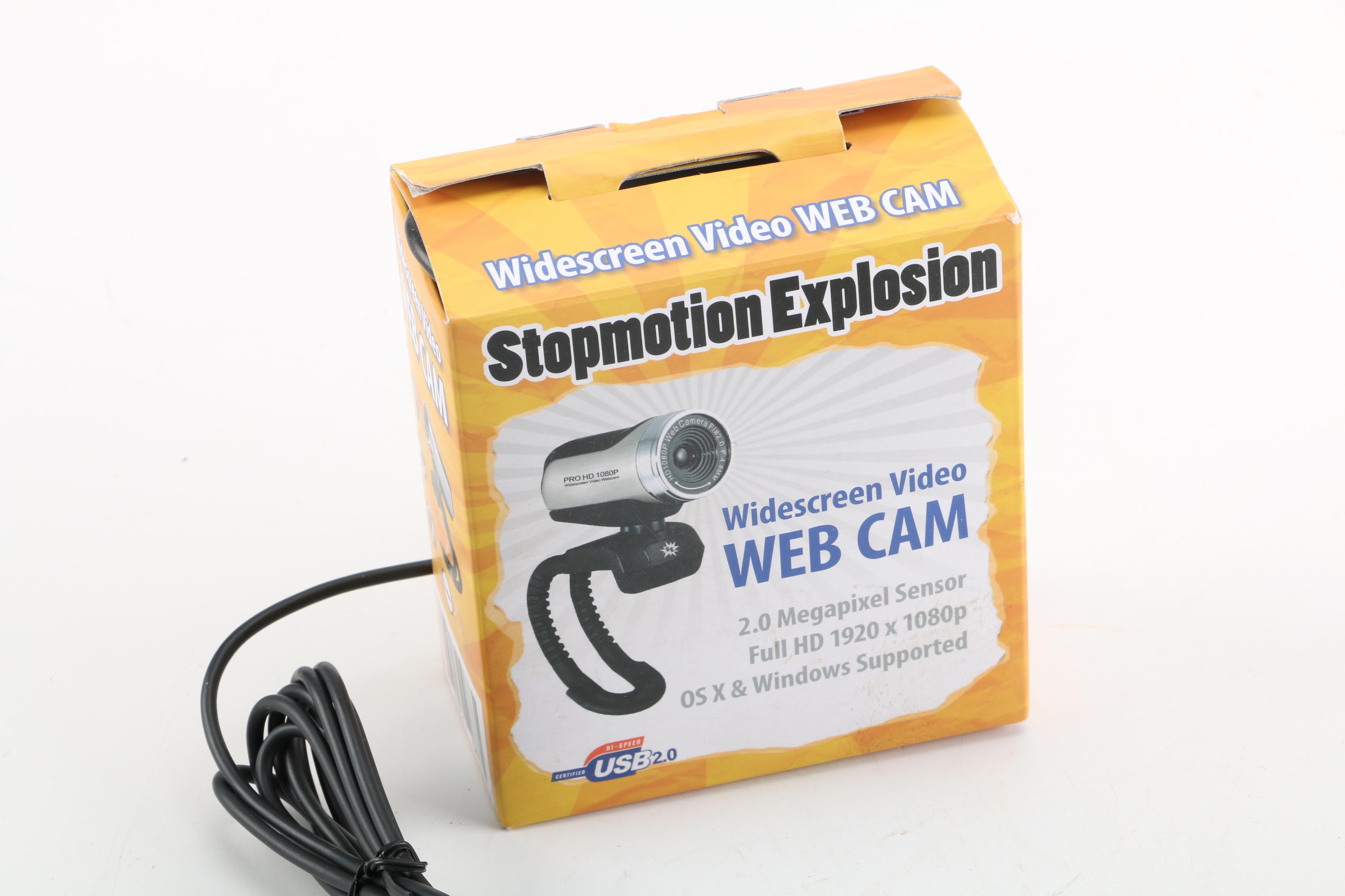 HP Chromebox, Logitech Mouse, and Stopmotion Explosion Webcam