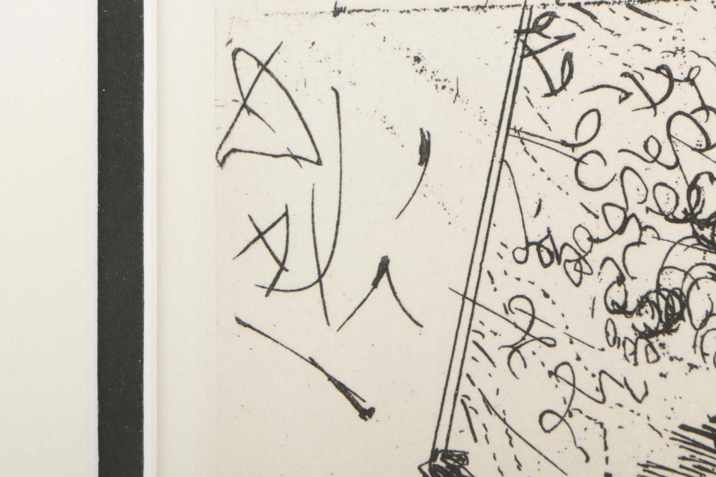 Salvador Dalí Restrike Etching"El Cid"