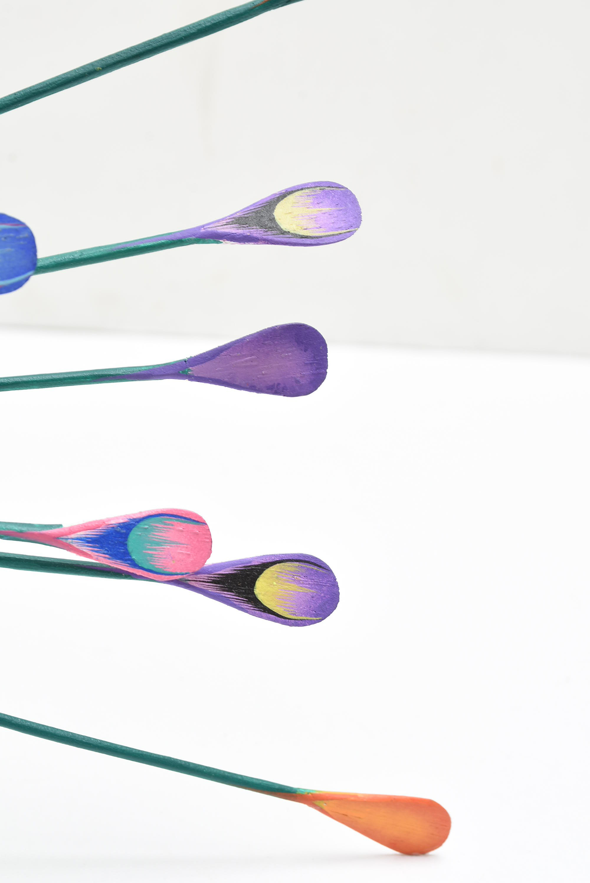 Vintage Oaxacan Folk Art Carved Peacock, Signed