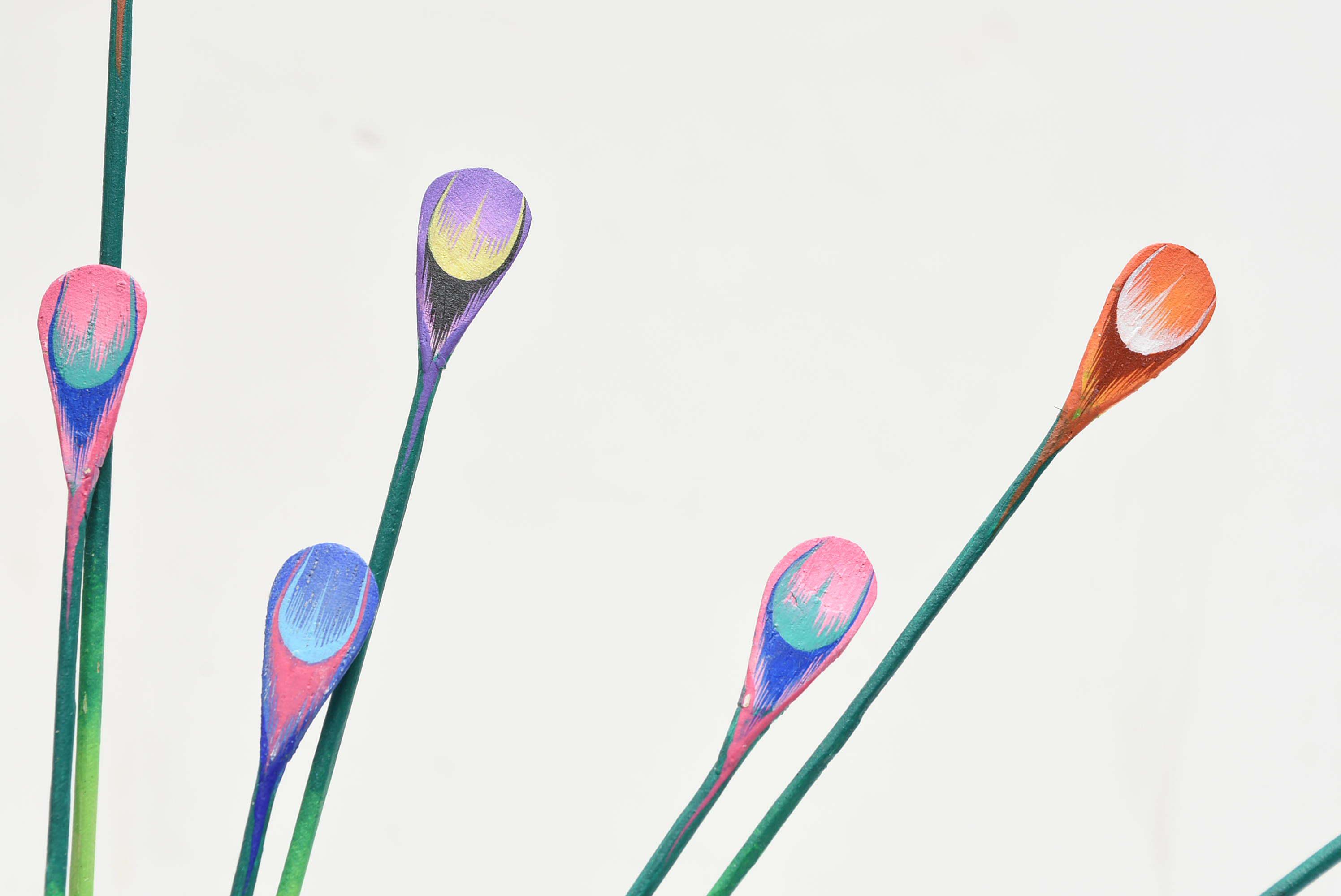 Vintage Oaxacan Folk Art Carved Peacock, Signed