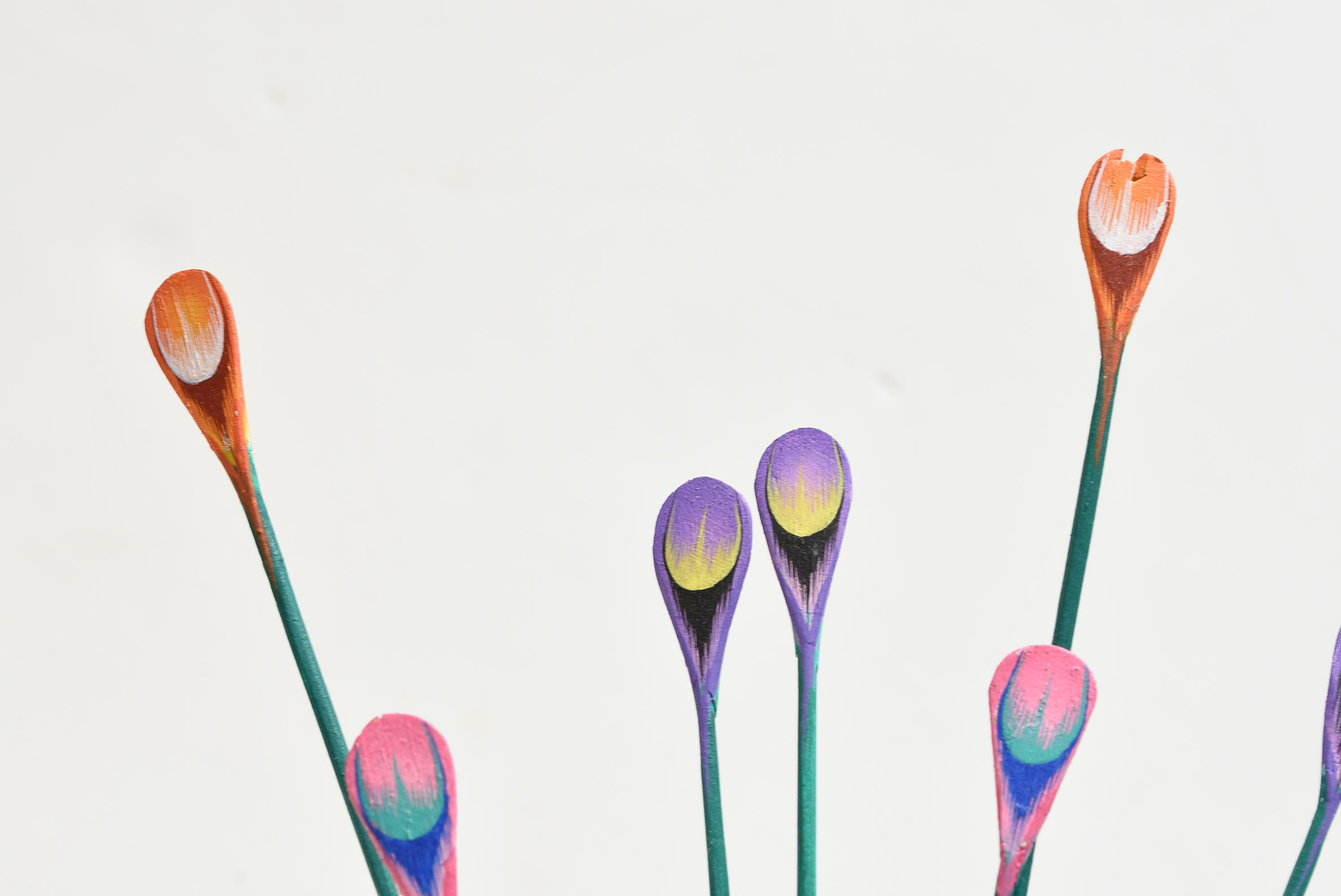 Vintage Oaxacan Folk Art Carved Peacock, Signed