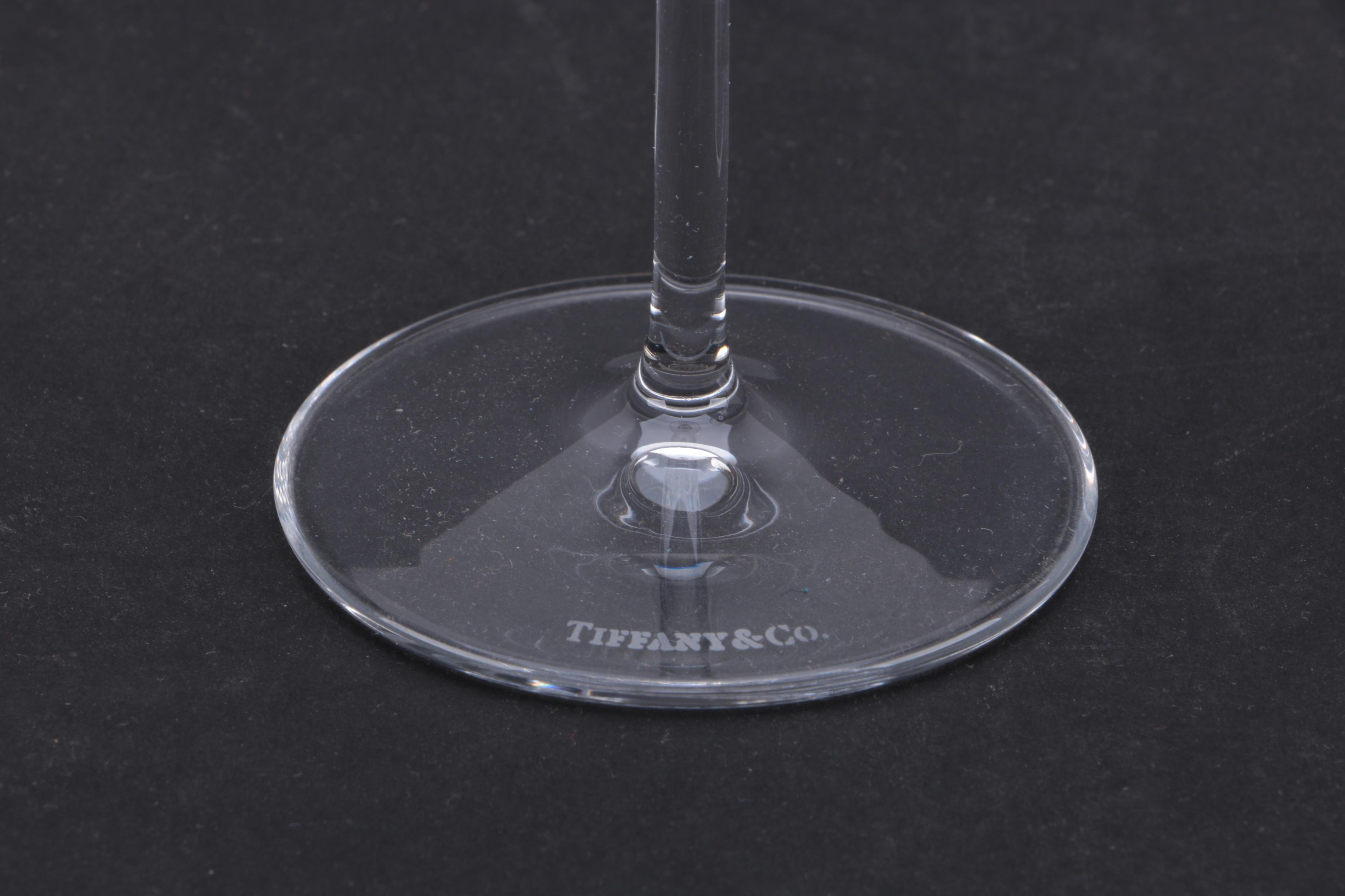 Tiffany & Co. "Classic U-Shape" Crystal Champagne Flutes