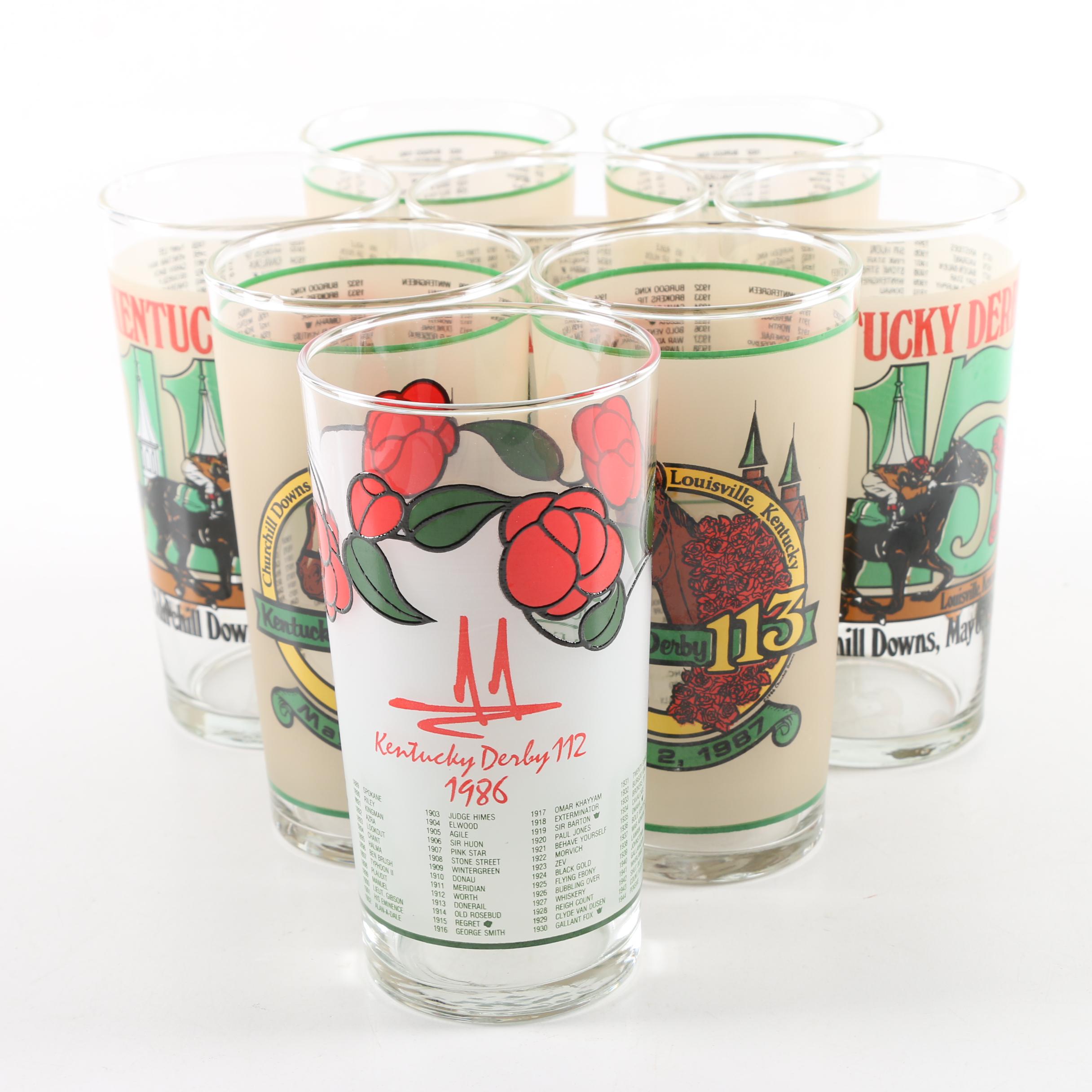 Kentucky Derby Commemorative Glasses Collection EBTH