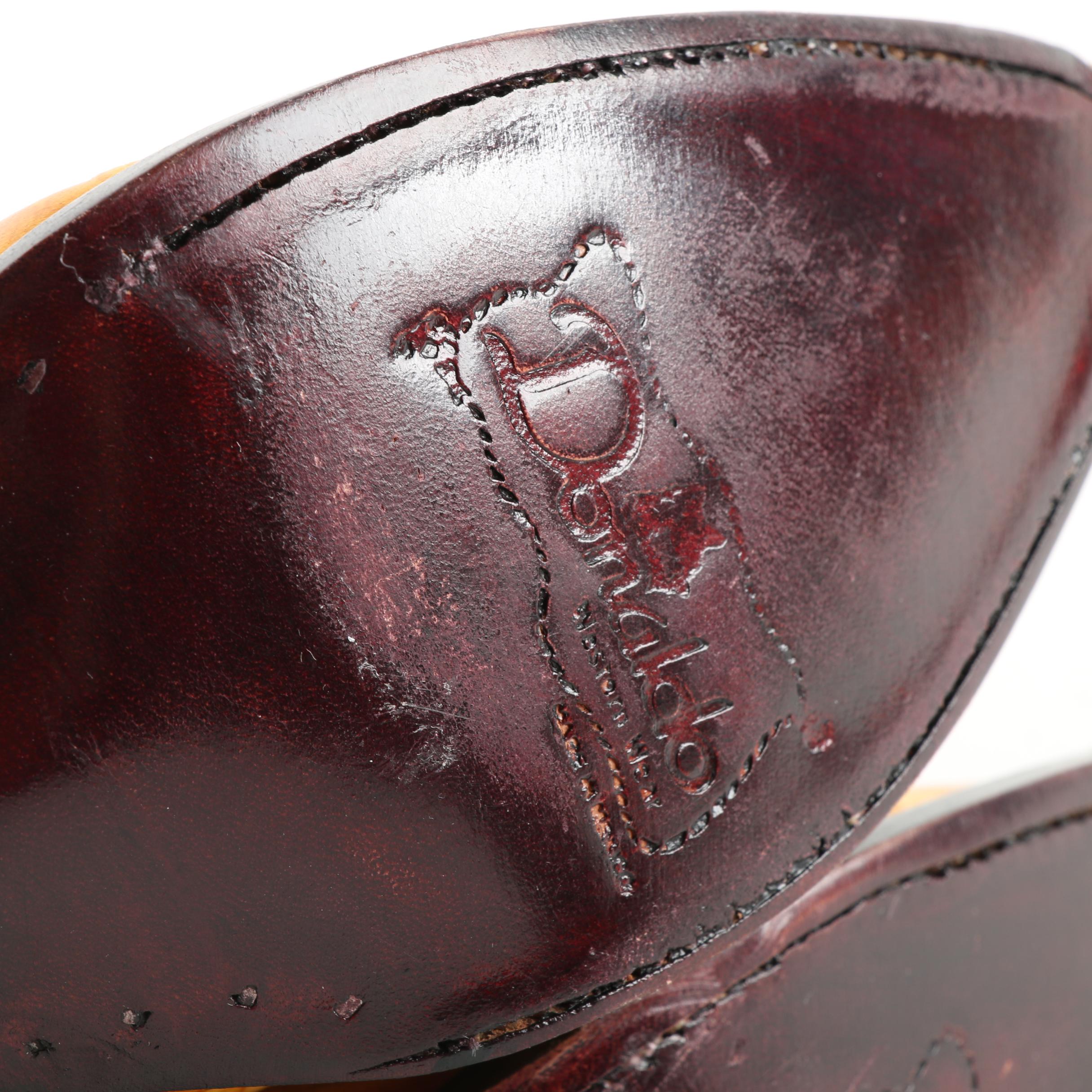 Children's Donaldo Yellow Embossed Leather Cowboy Boots