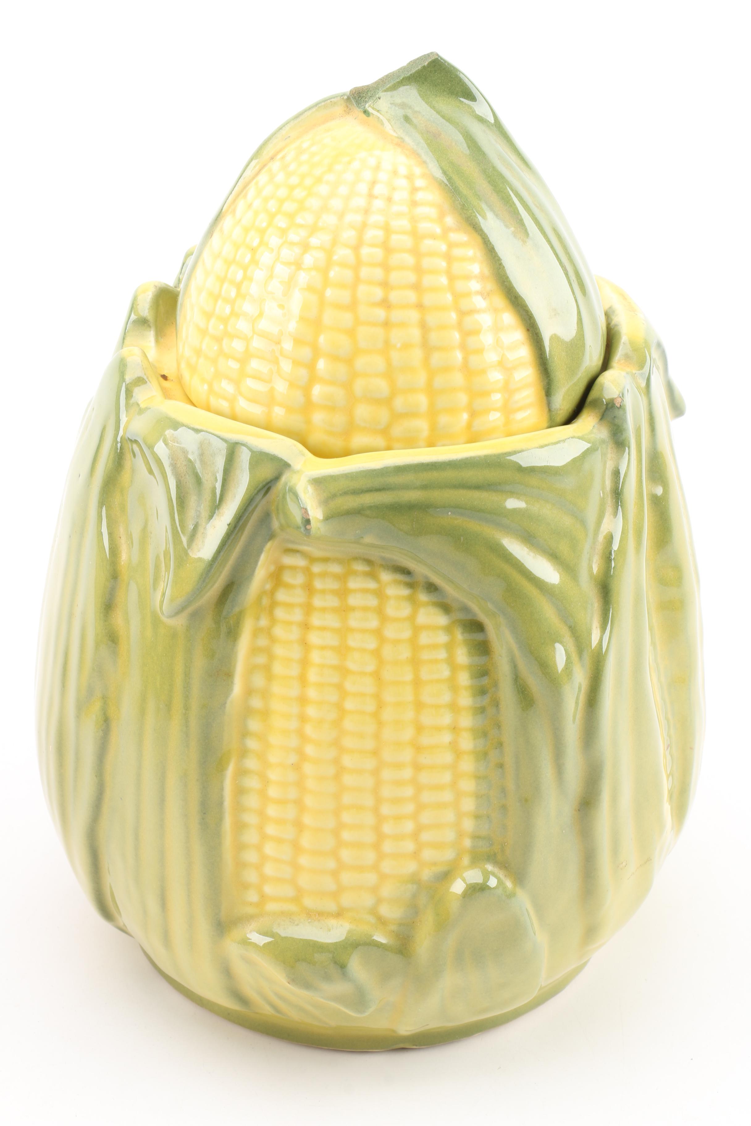 Mid Century Modern Shawnee "Corn King" Ceramic Serveware