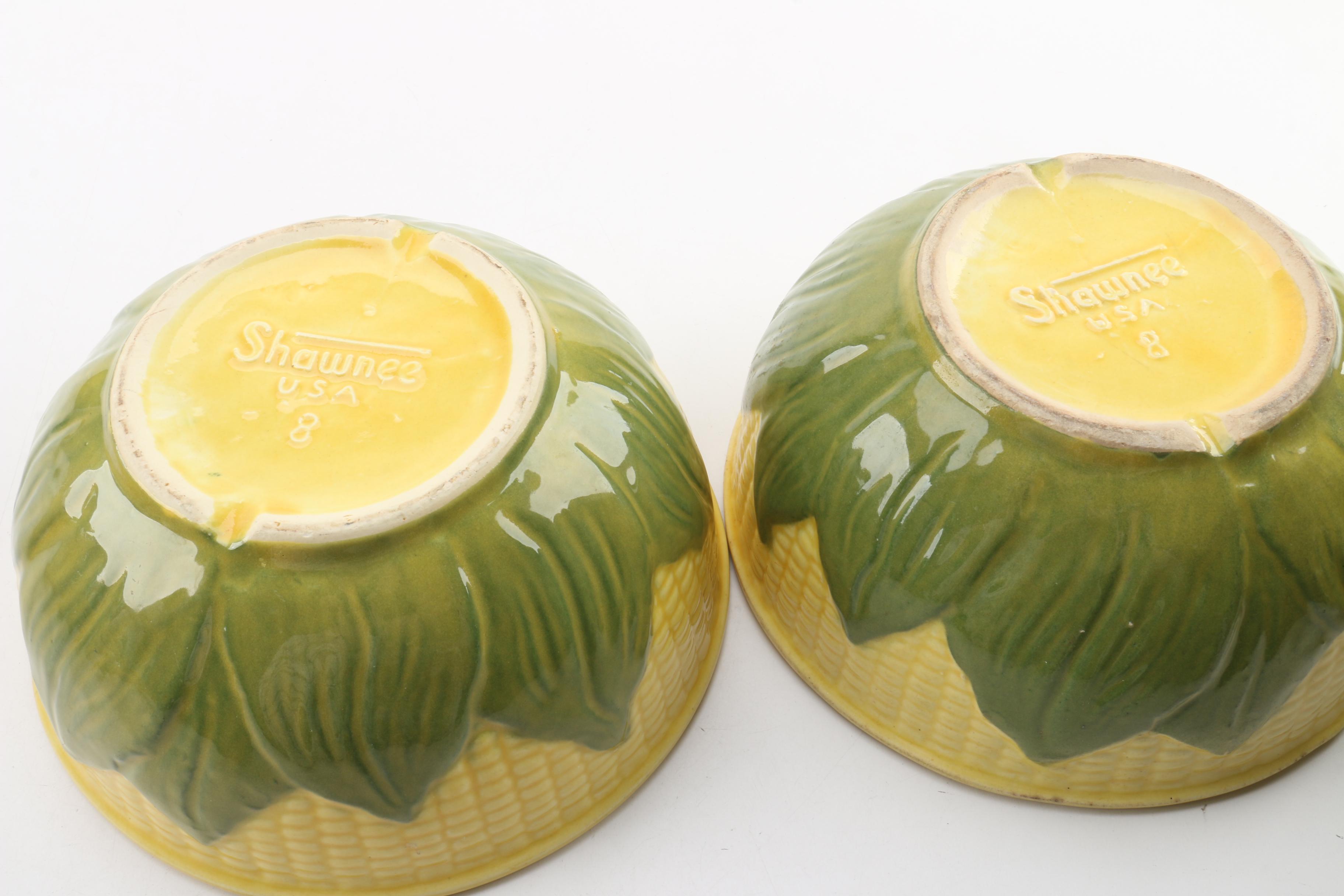 Mid Century Modern Shawnee "Corn King" Ceramic Serveware