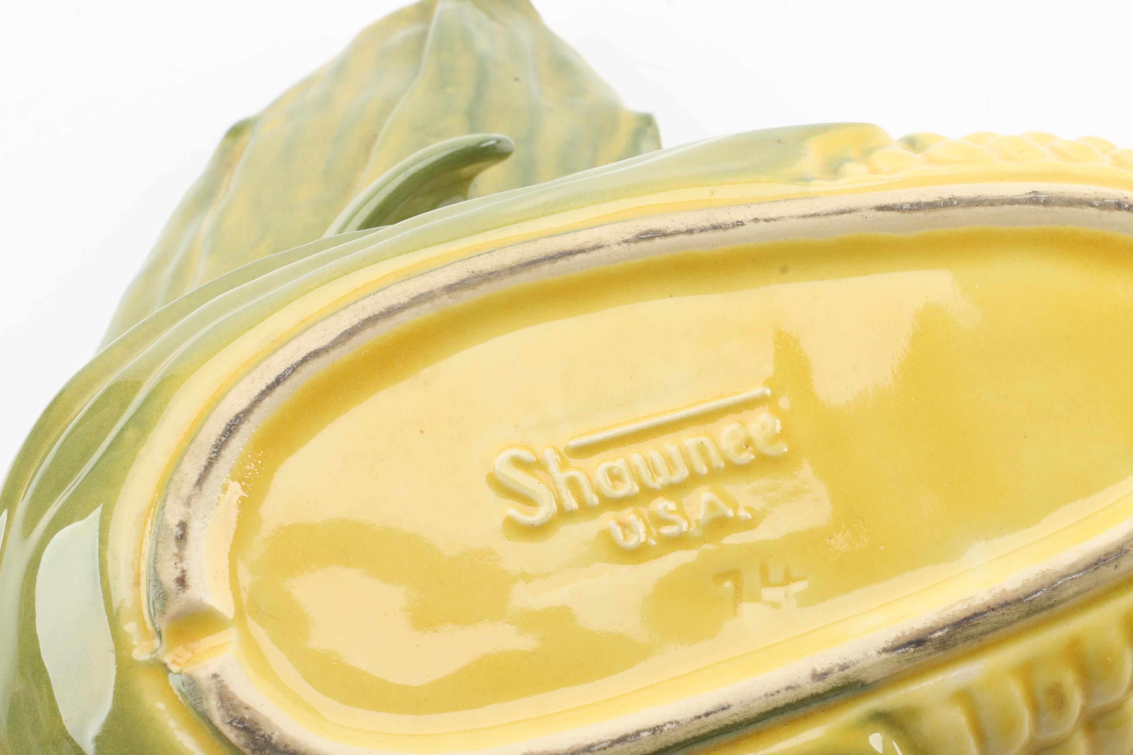 Mid Century Modern Shawnee "Corn King" Ceramic Serveware