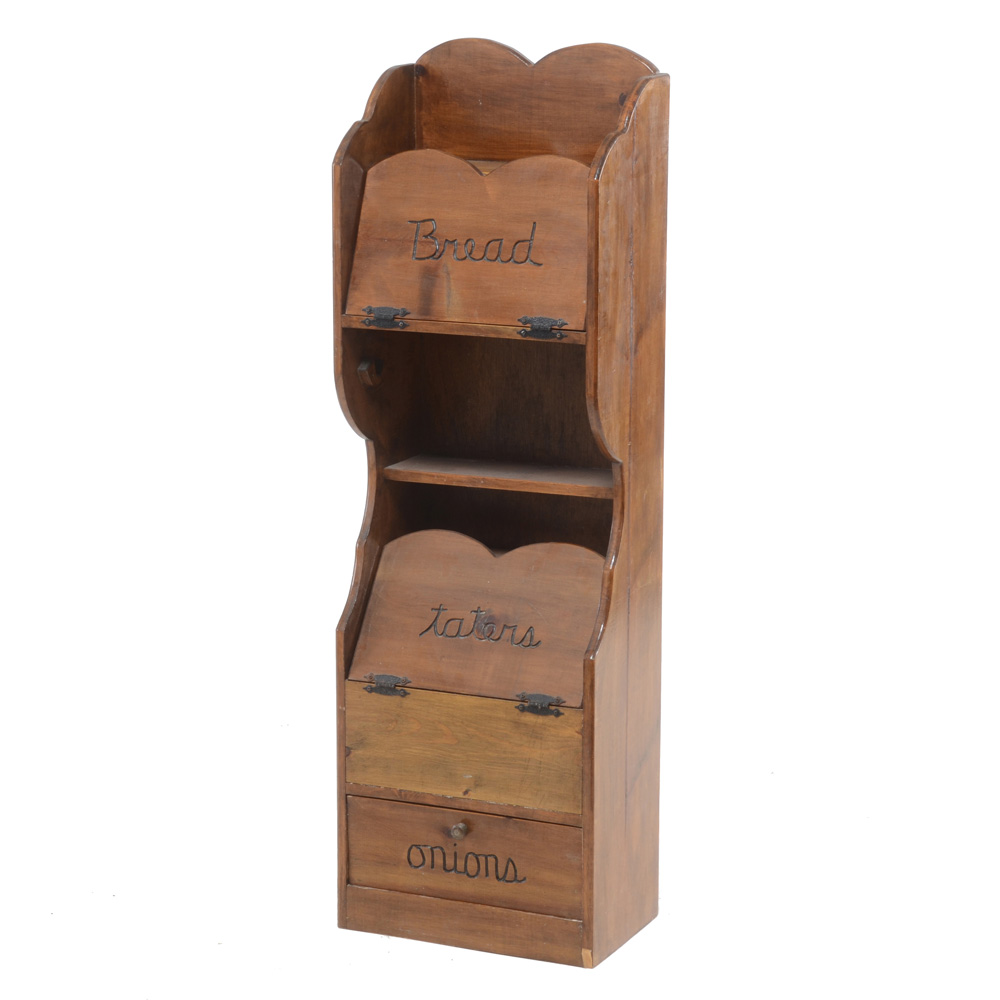 Vintage Pine Pantry Cabinet