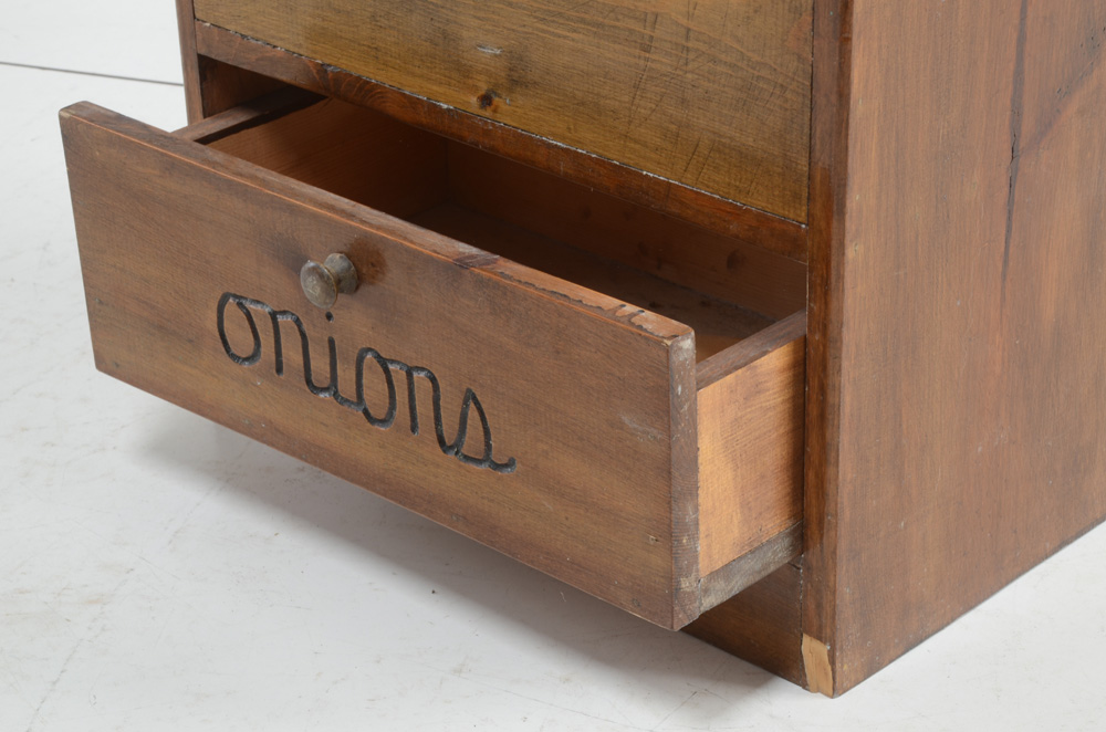 Vintage Pine Pantry Cabinet