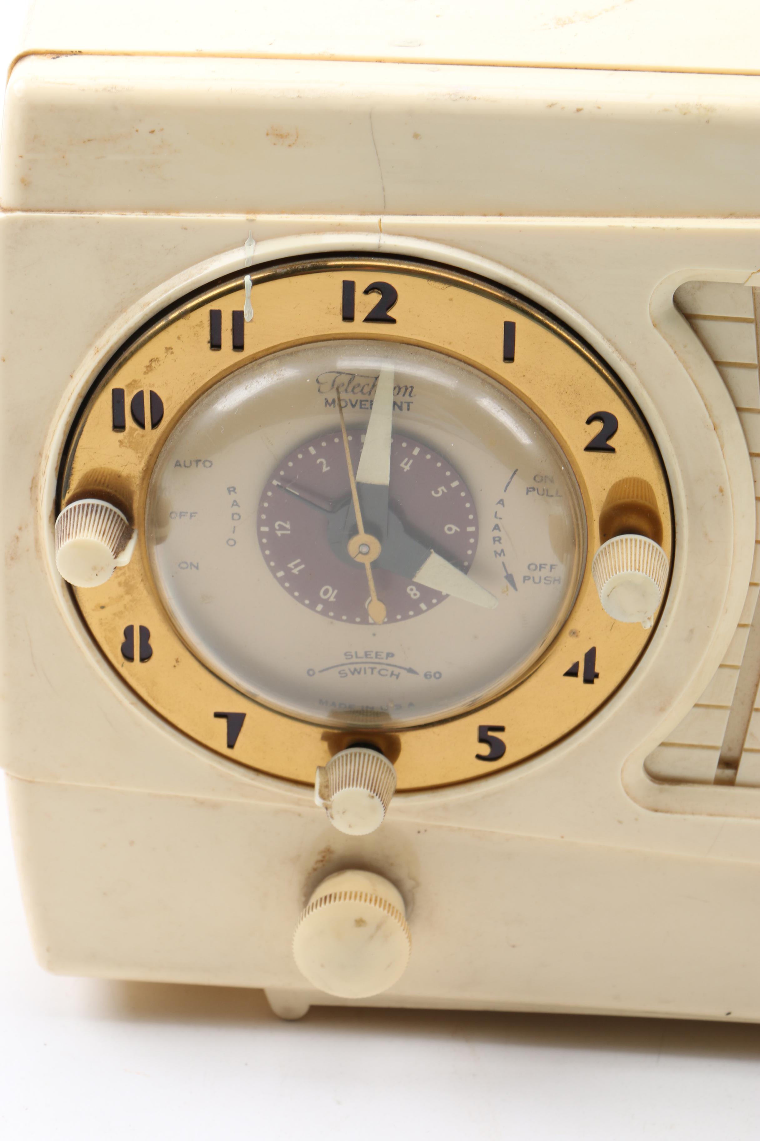 C. 1950s Westinghouse Desktop Alarm Clock/Radio