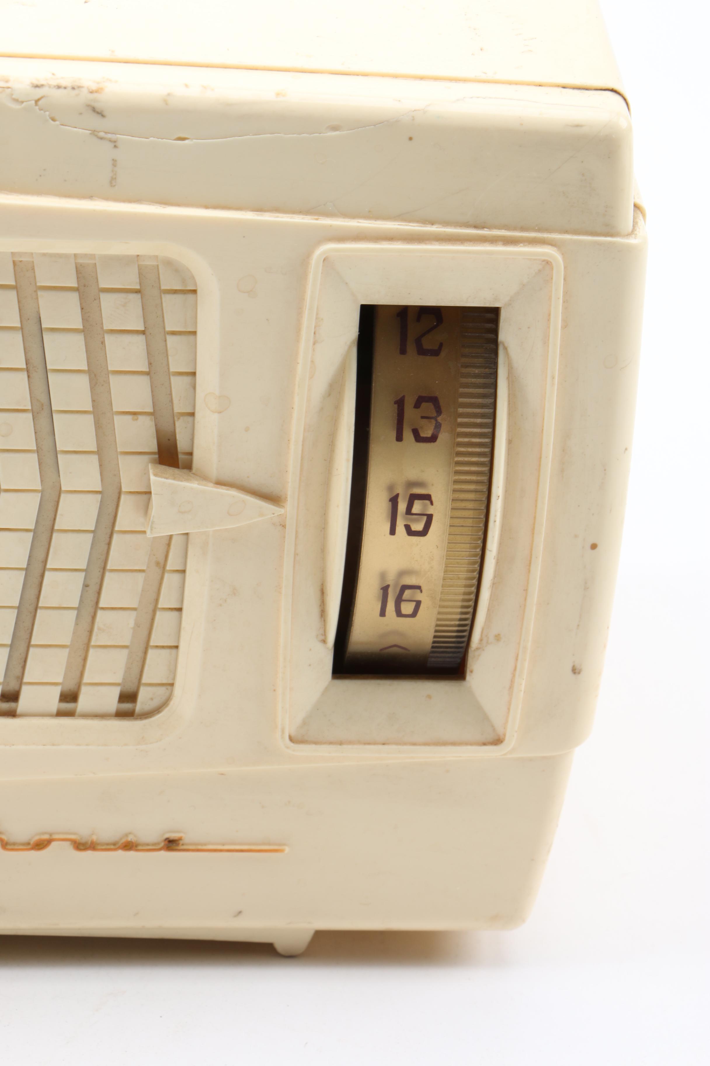 C. 1950s Westinghouse Desktop Alarm Clock/Radio