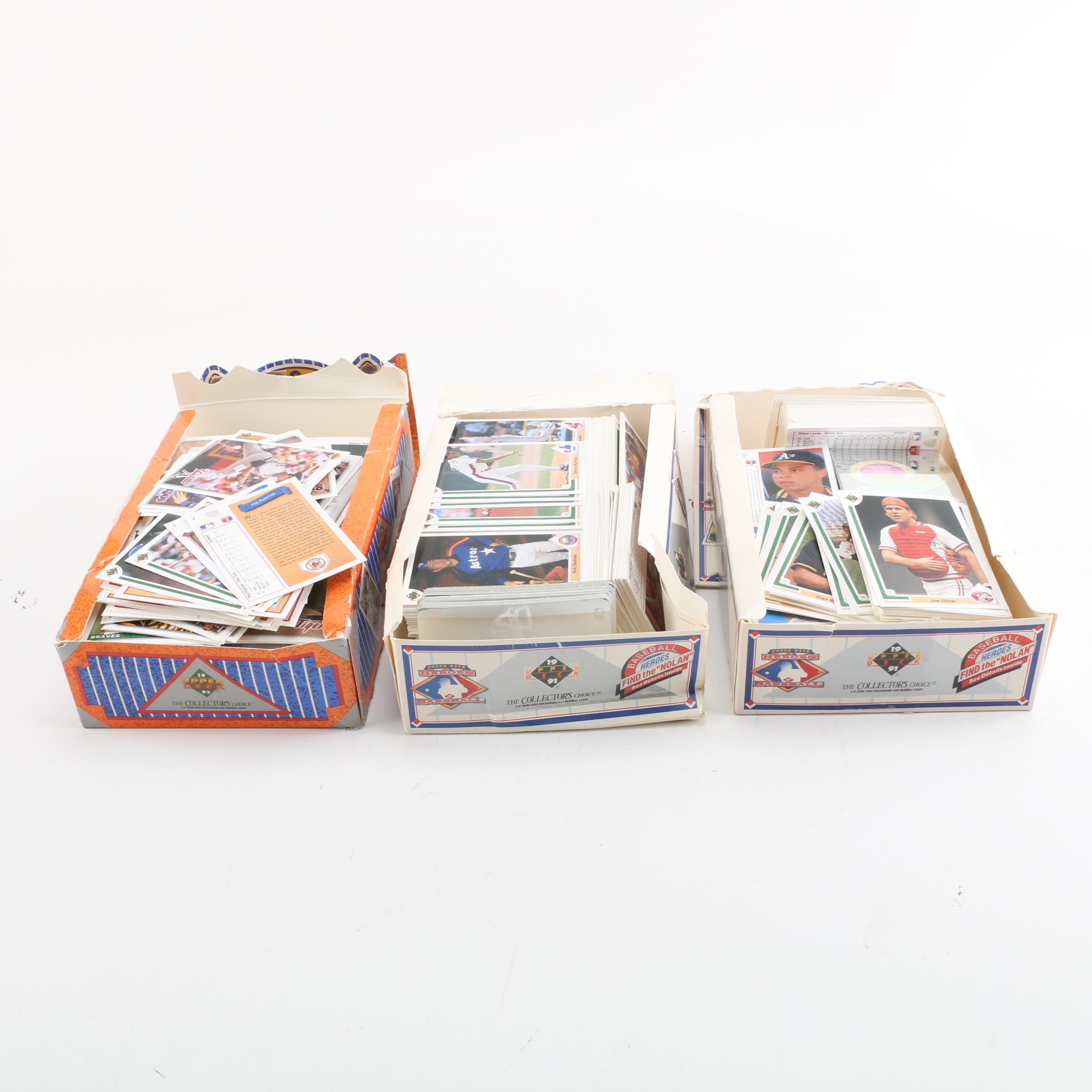 Assorted 1991 and 1992 Upper Deck Baseball Cards