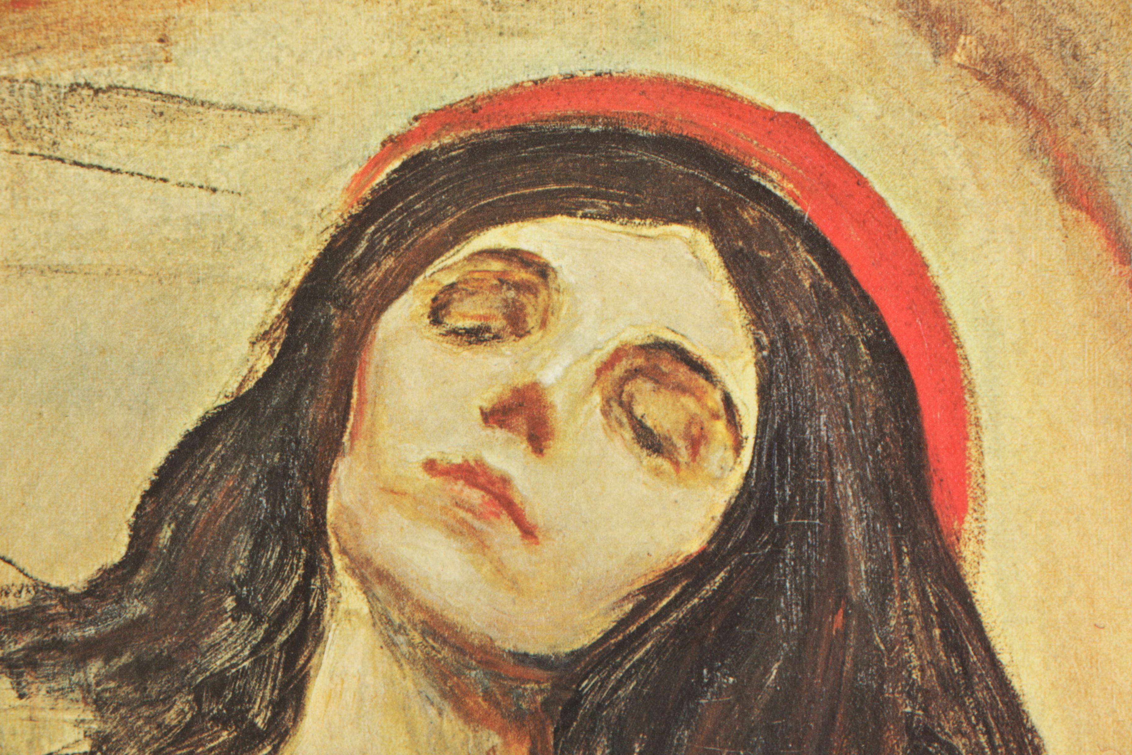 Offset Lithographic Reproduction After Edvard Munch "Madonna"