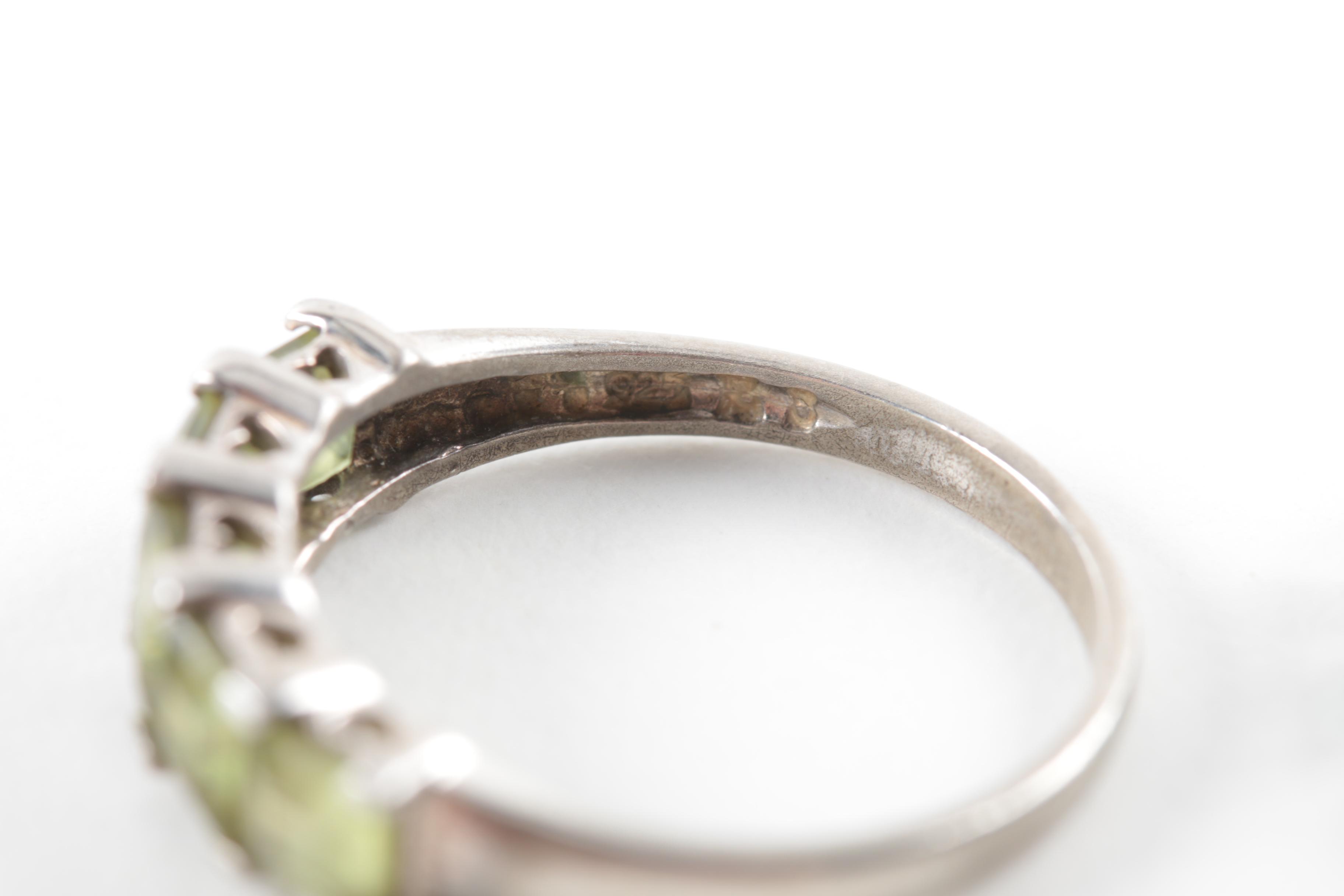 Sterling Silver Peridot and Citrine Jewelry Selection