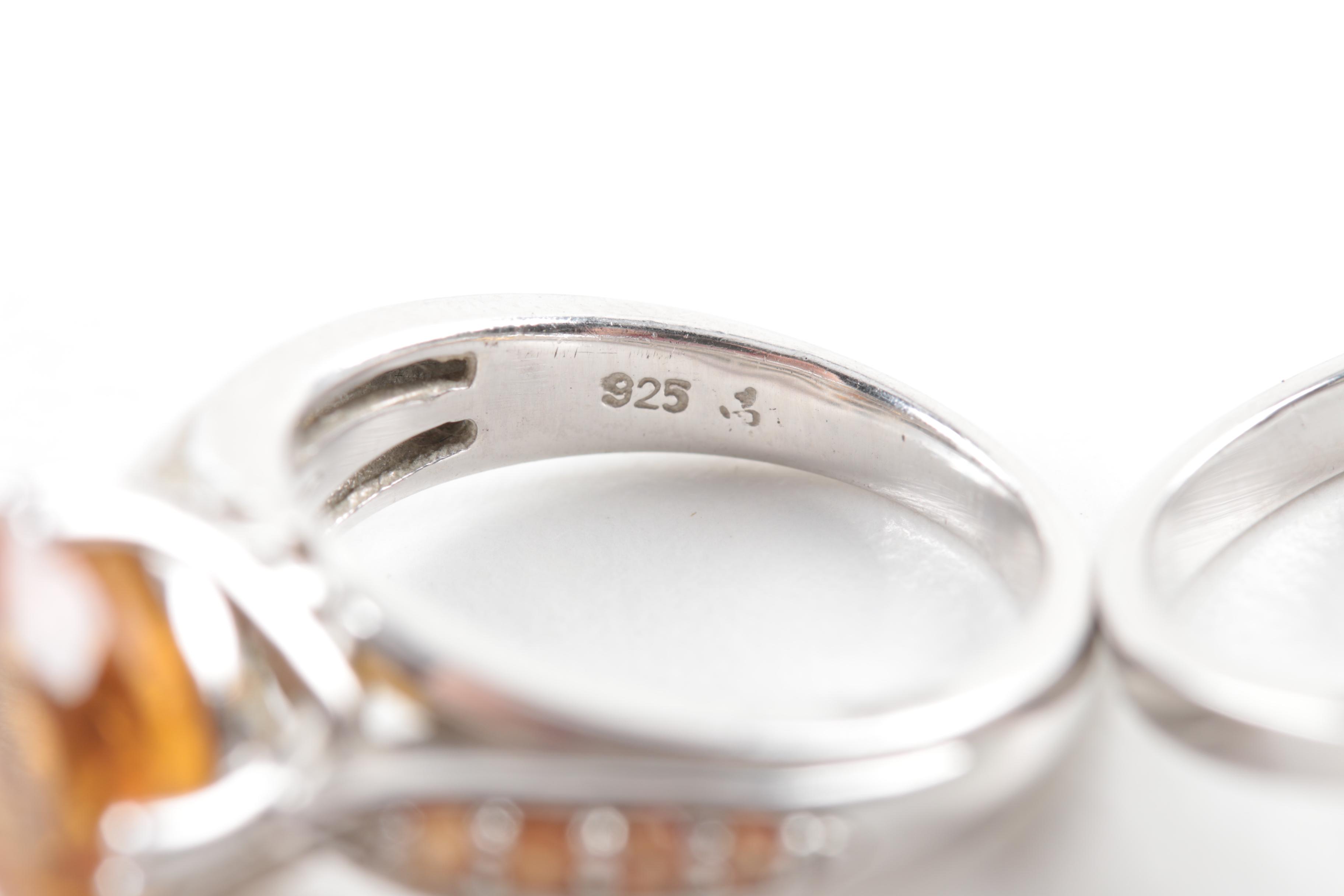 Sterling Silver Peridot and Citrine Jewelry Selection