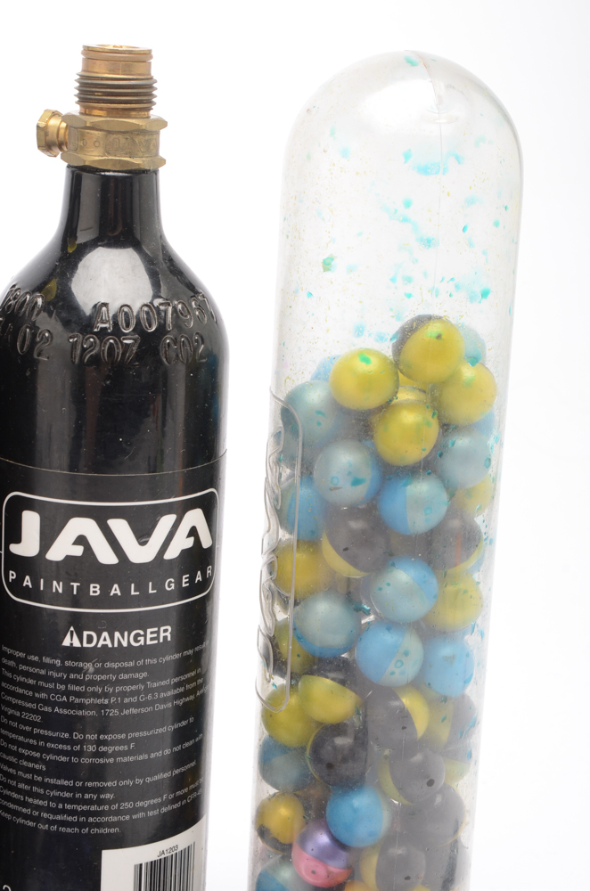 Semi-Automatic Spyder Sonix Paintball Gun with Accessories