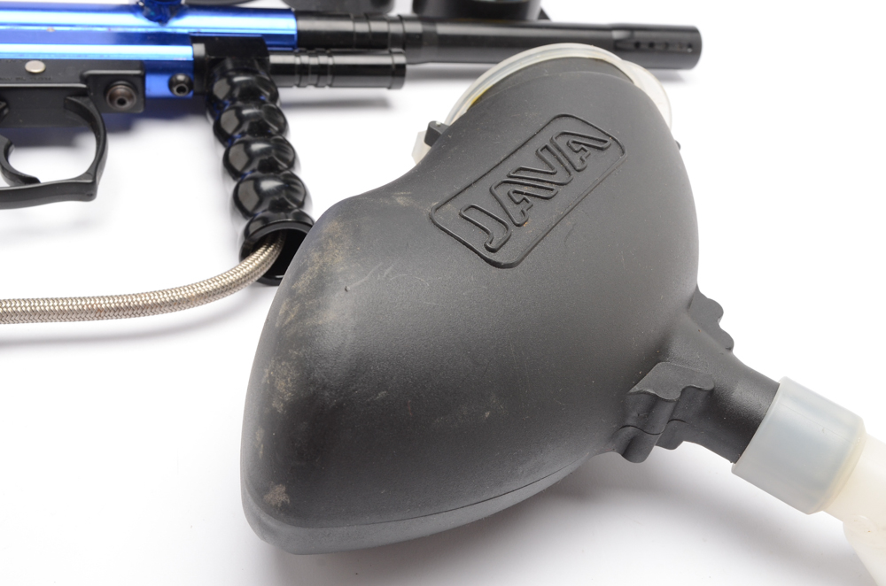 Semi-Automatic Spyder Sonix Paintball Gun with Accessories