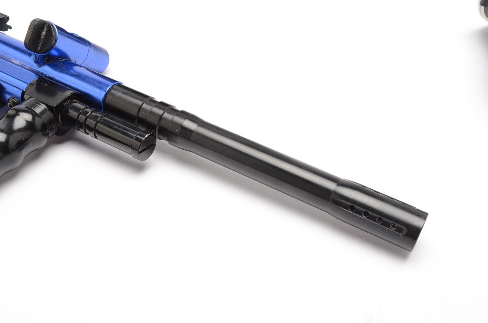 Semi-Automatic Spyder Sonix Paintball Gun with Accessories