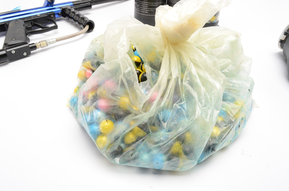 Semi-Automatic Spyder Sonix Paintball Gun with Accessories