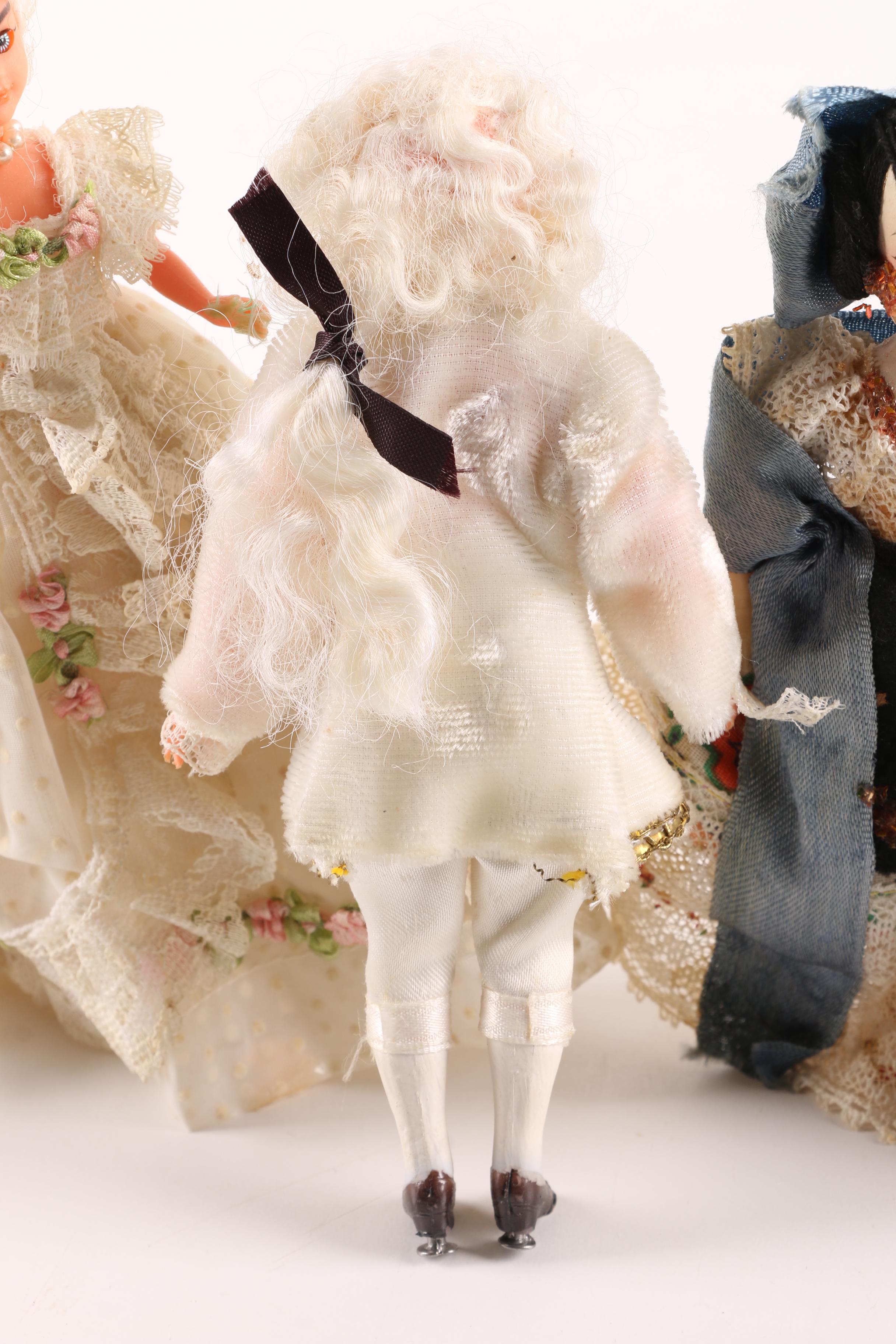 Vintage French Souvenir Dolls in Period Costumes