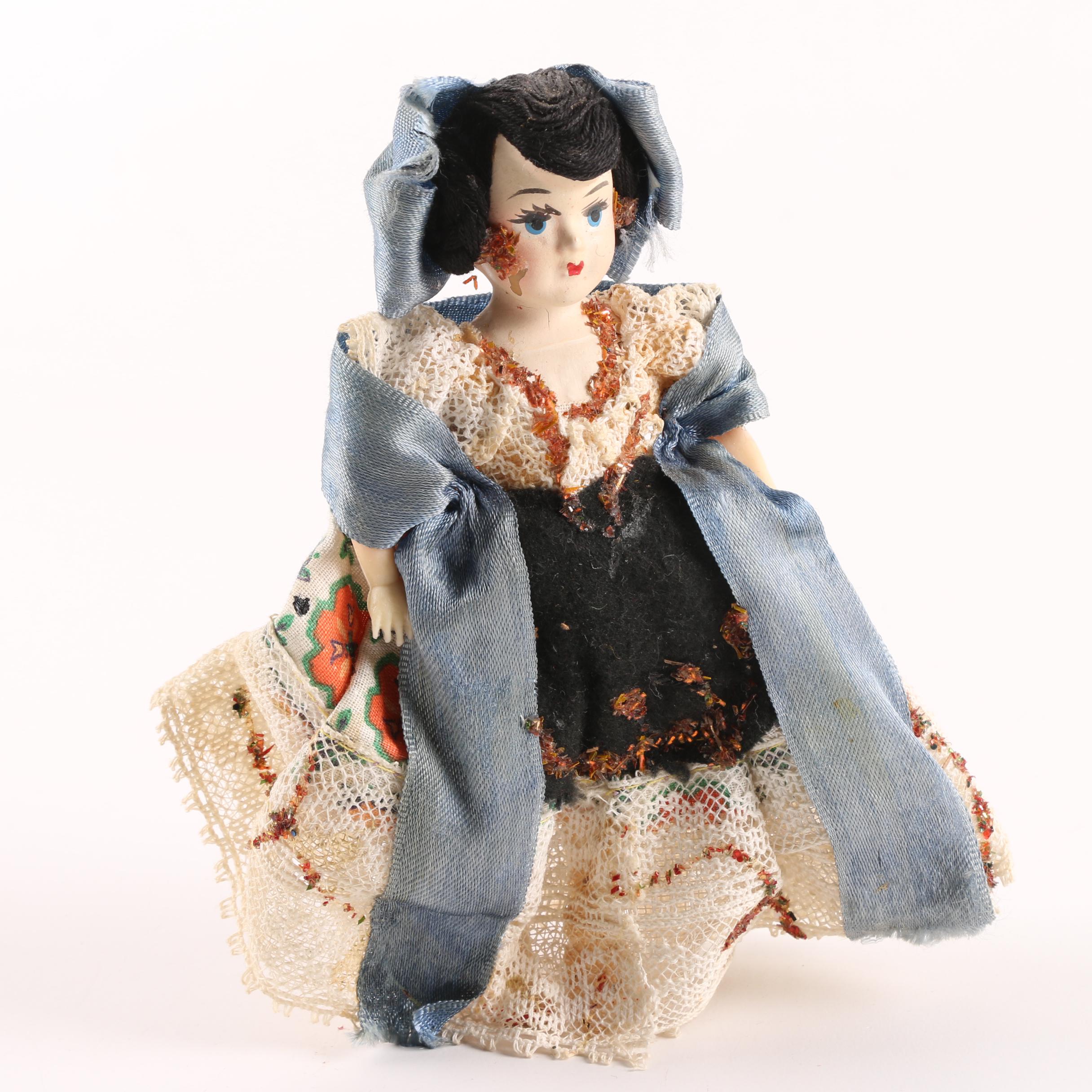 Vintage French Souvenir Dolls in Period Costumes