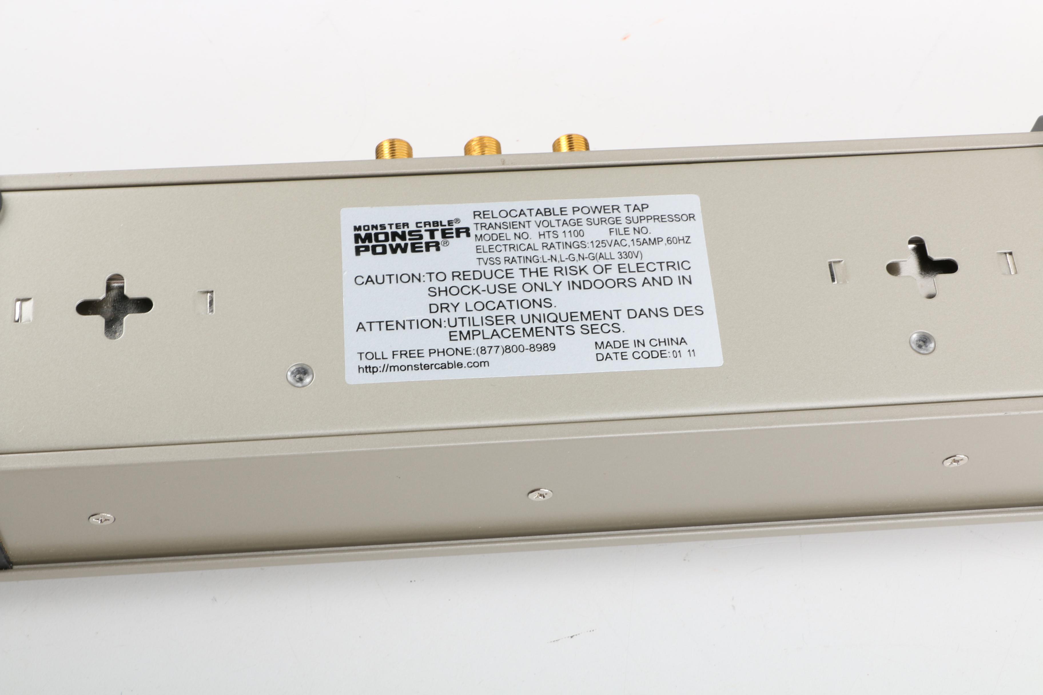 Monster Power Model HTS 1100 Relocatable Power Tap