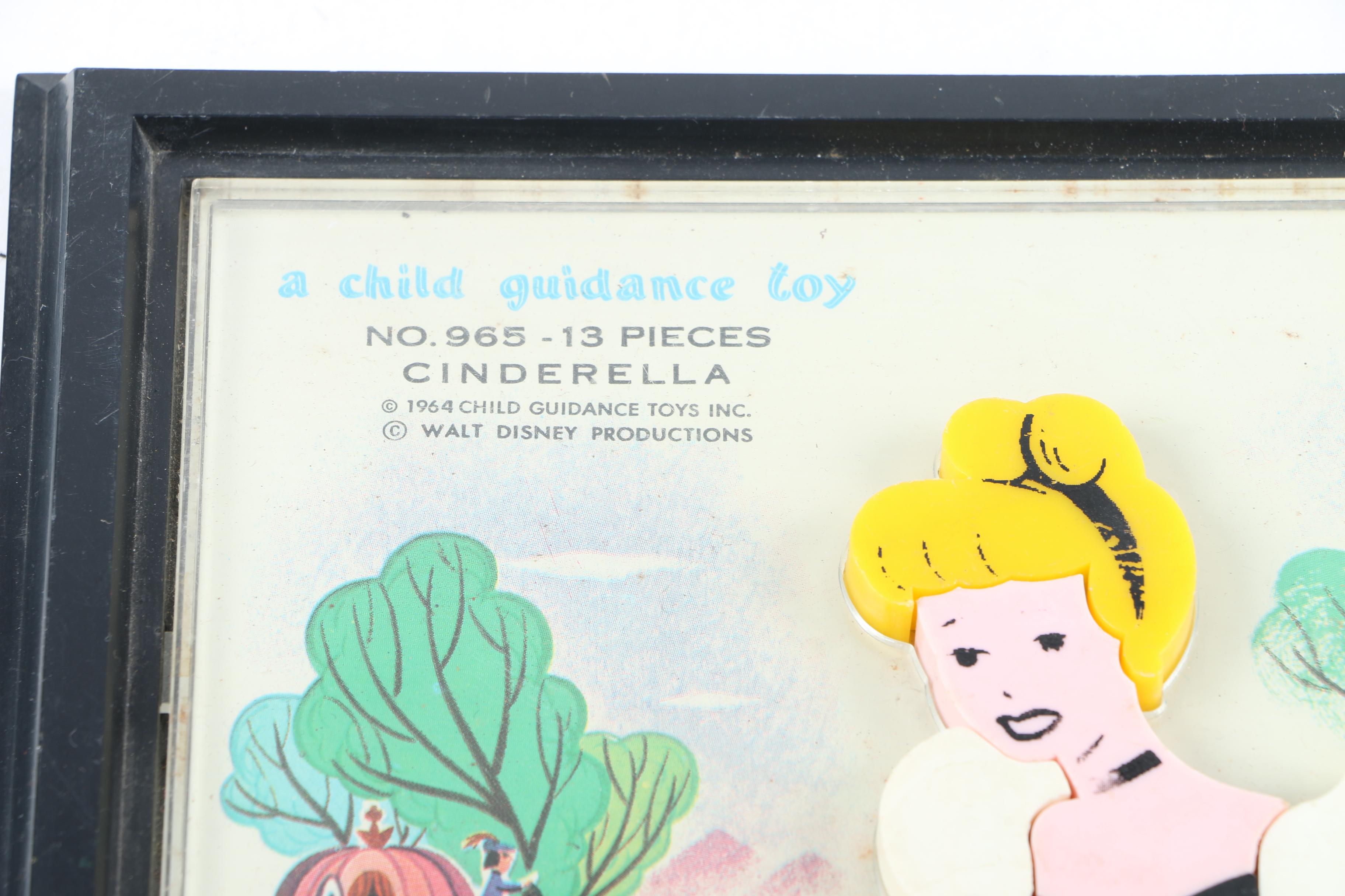 1962 Child Guidance Toys "Little Miss Muffet" and "Cinderella" Puzzles