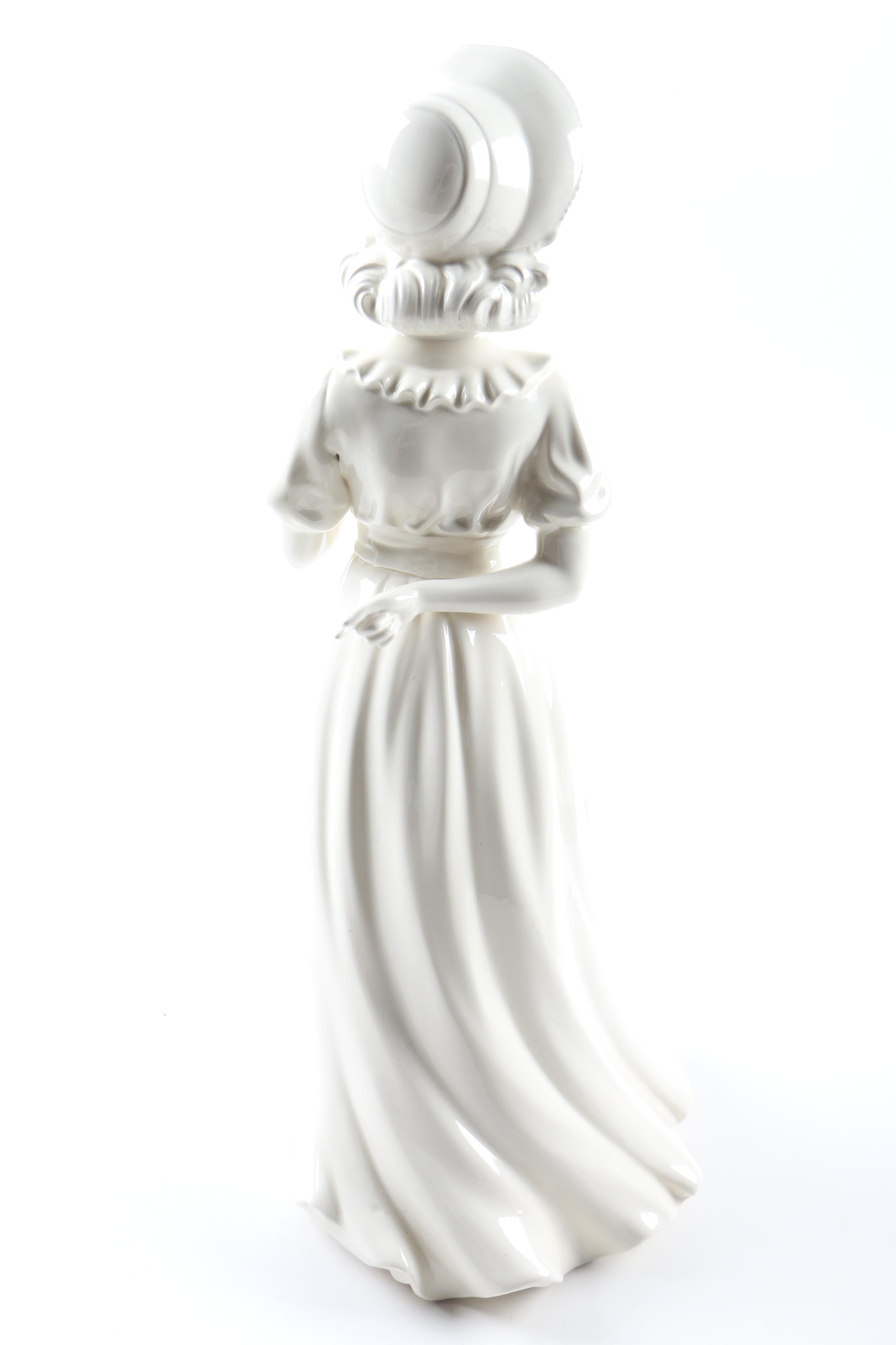 White Ceramic Figurines After "Blue Boy" and "Pinkie"