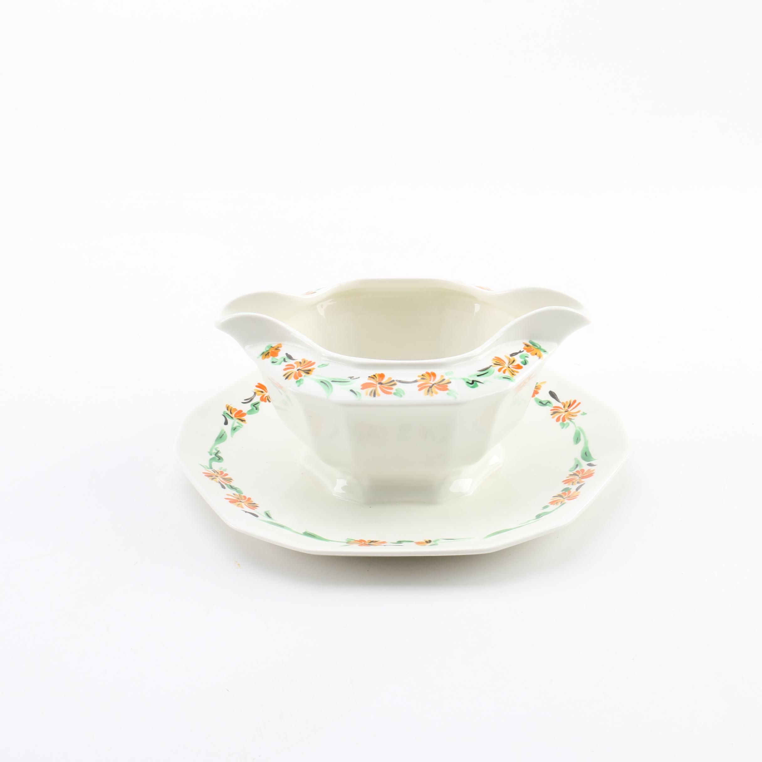 Vintage Alfred Meakin Porcelain Gravy Boat