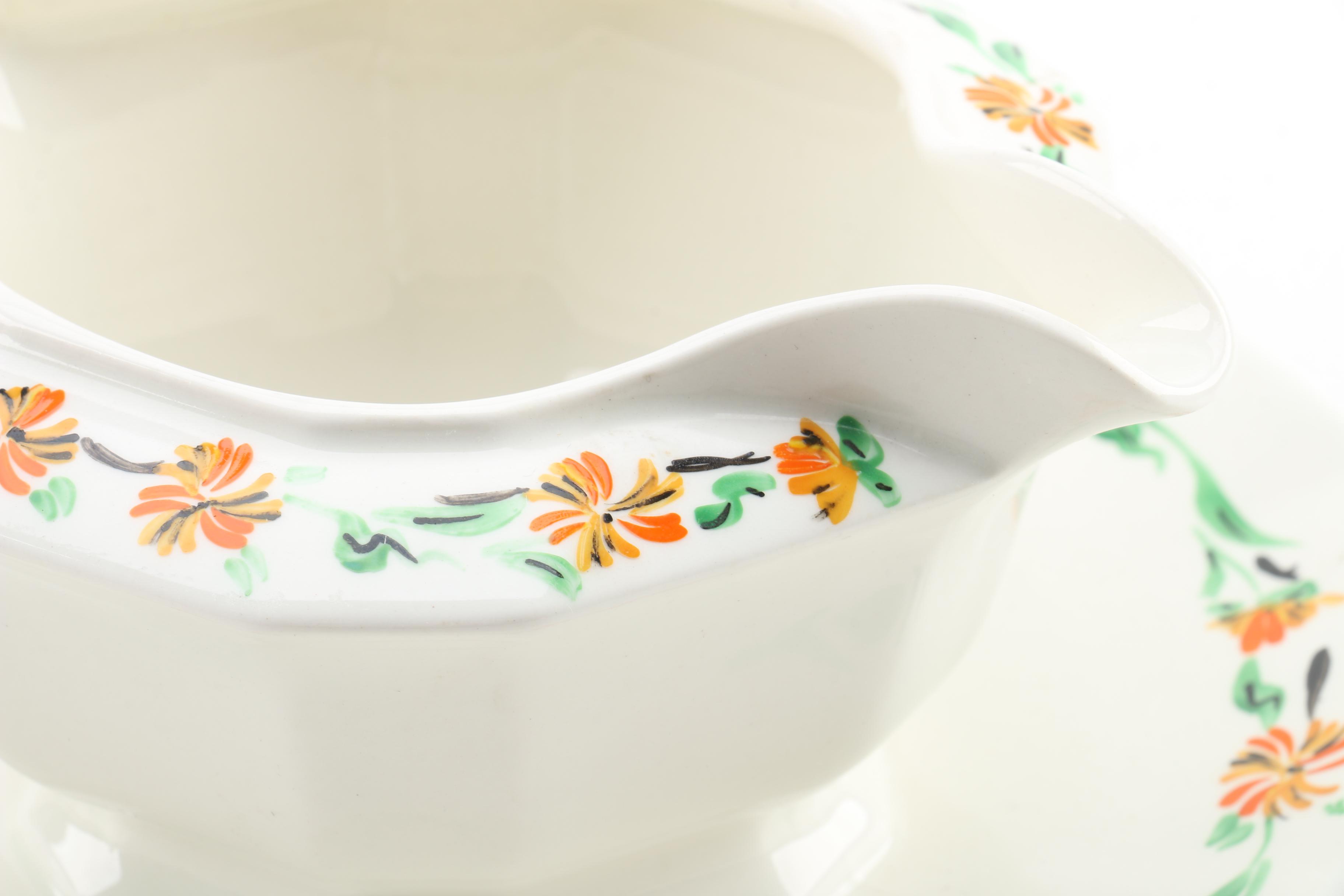 Vintage Alfred Meakin Porcelain Gravy Boat