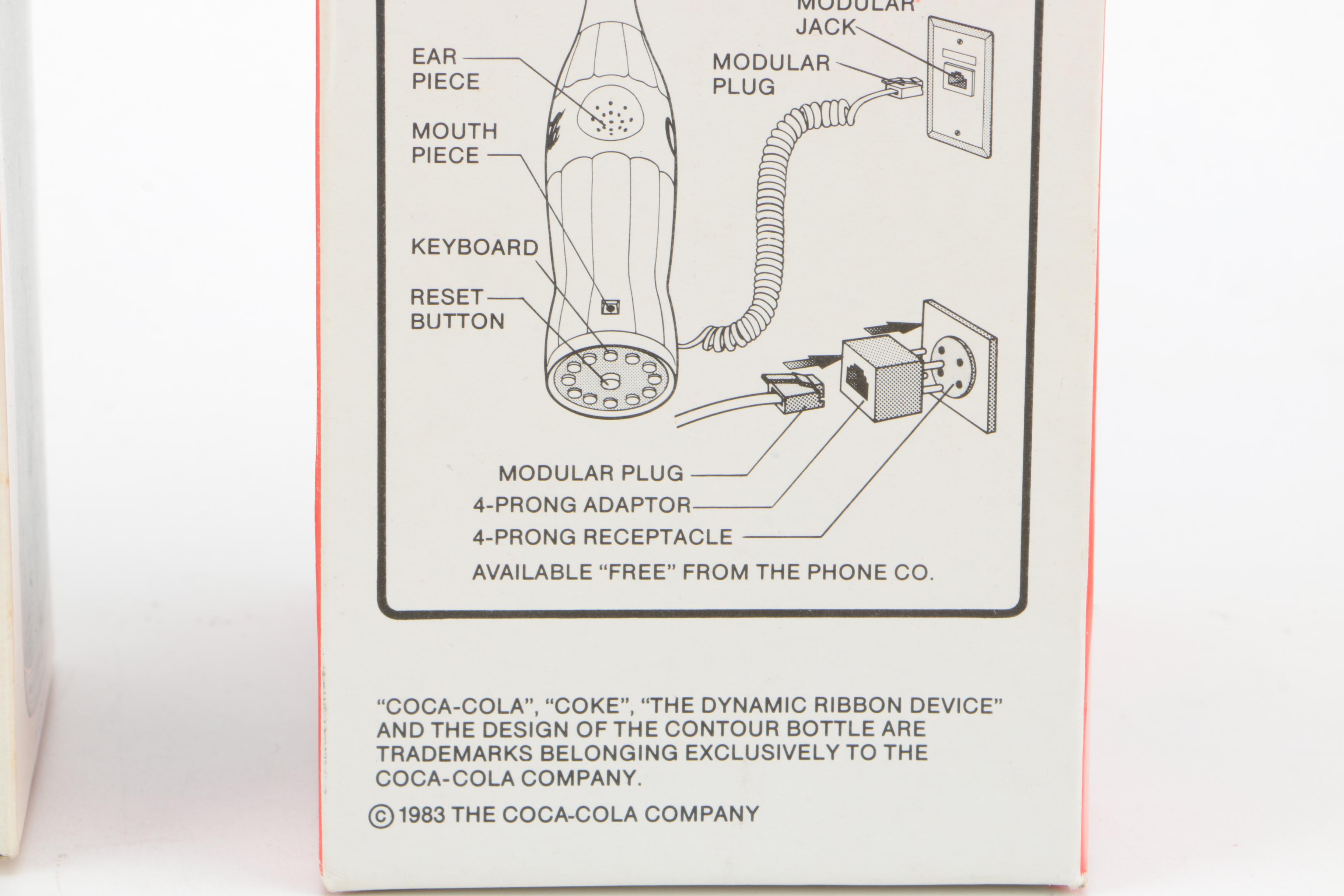 Vintage Coca-Cola Radio, Telephone and Sign