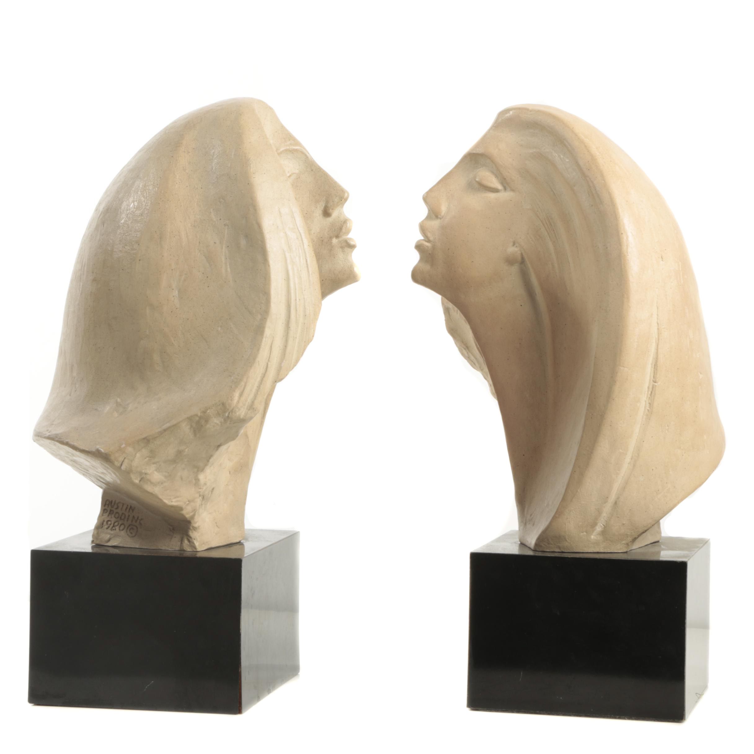 Austin Productions Ceramic Sculptures After David Fisher "Star-gazer"