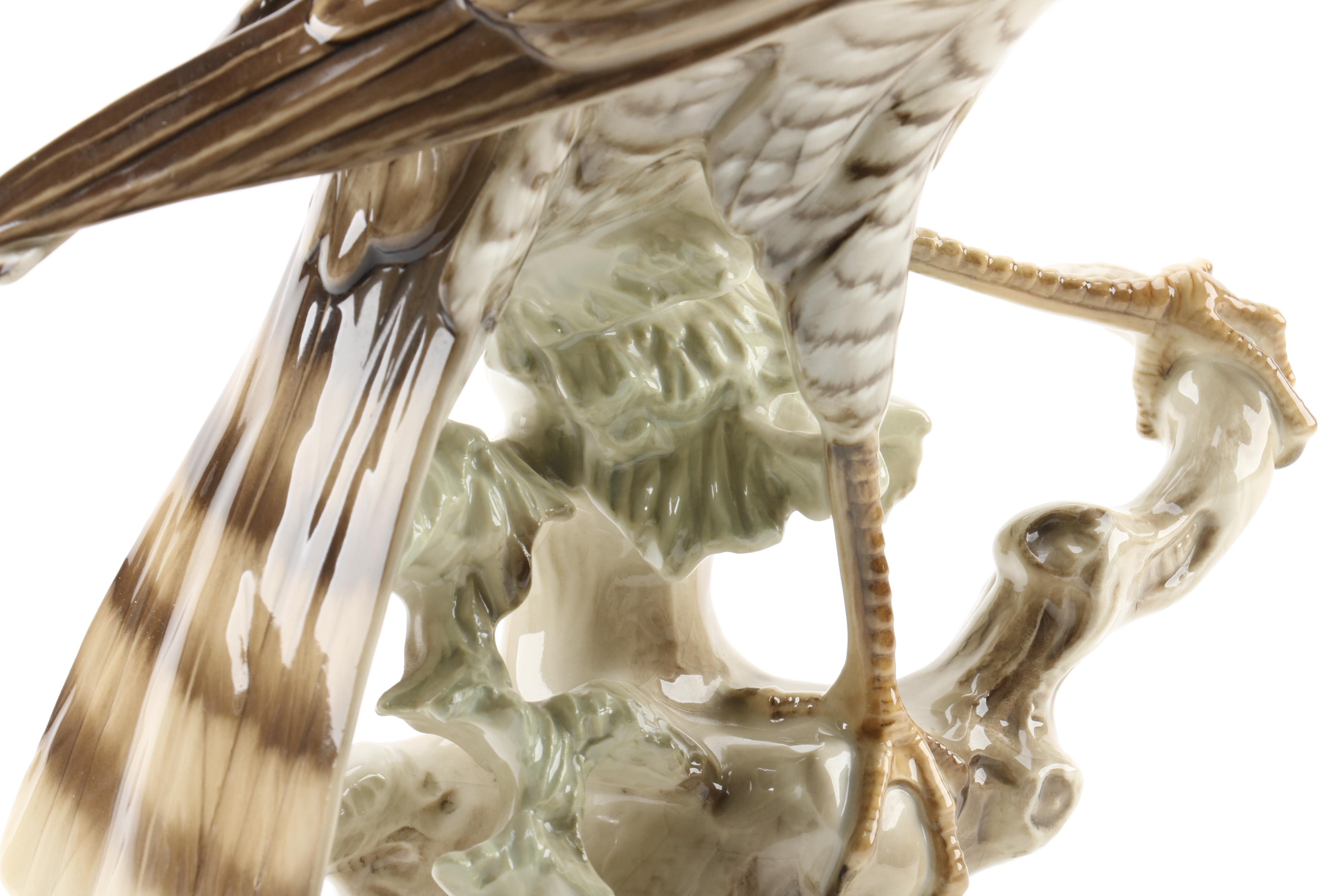 Hutschenreuther German Porcelain Sparrowhawk Figurine