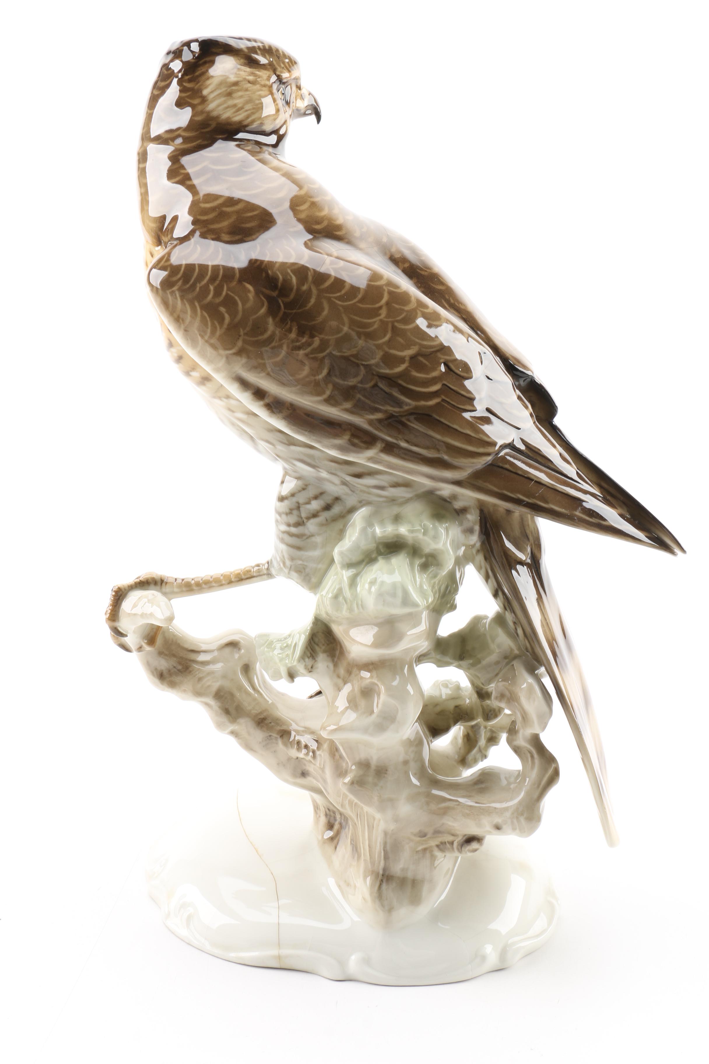 Hutschenreuther German Porcelain Sparrowhawk Figurine