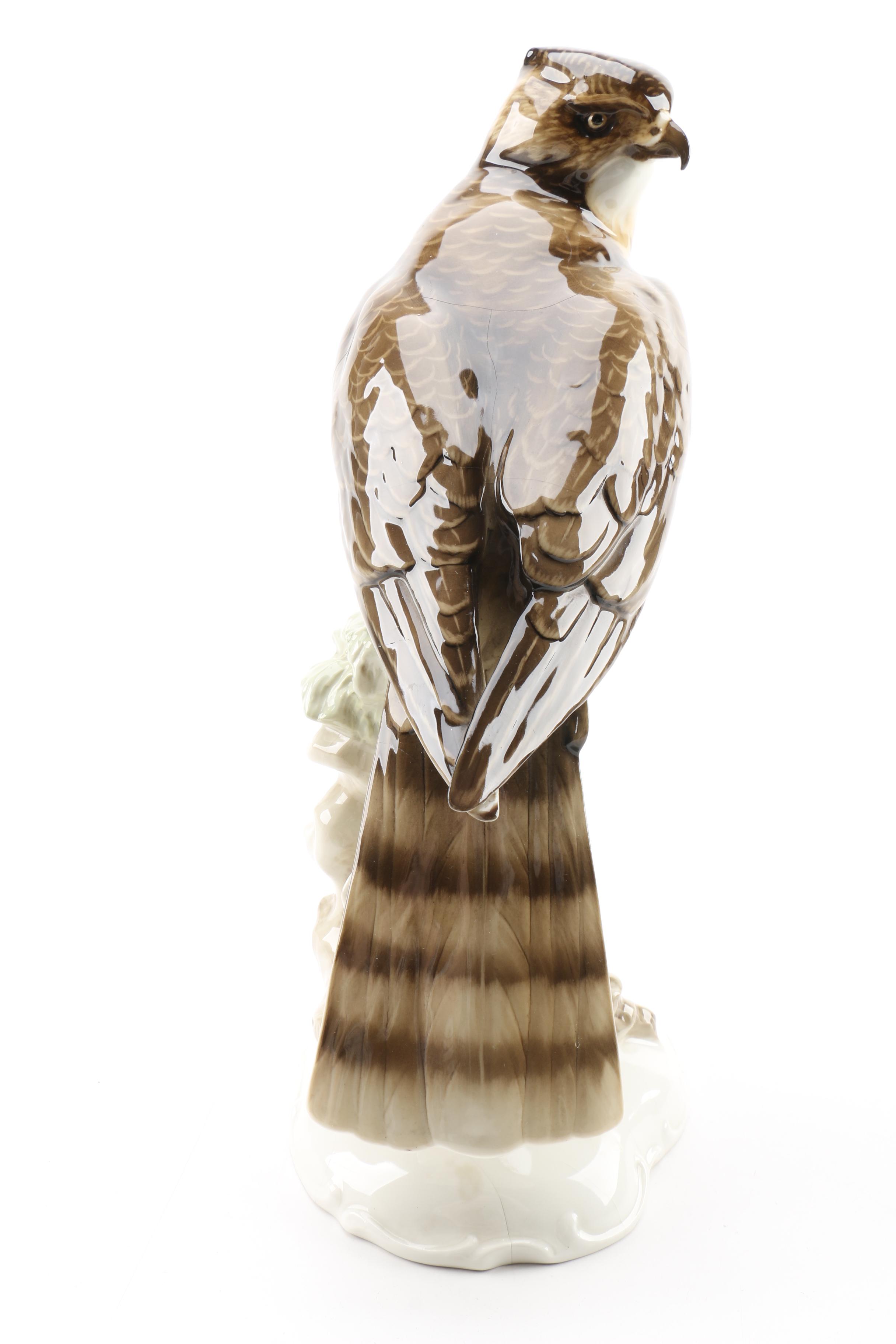 Hutschenreuther German Porcelain Sparrowhawk Figurine