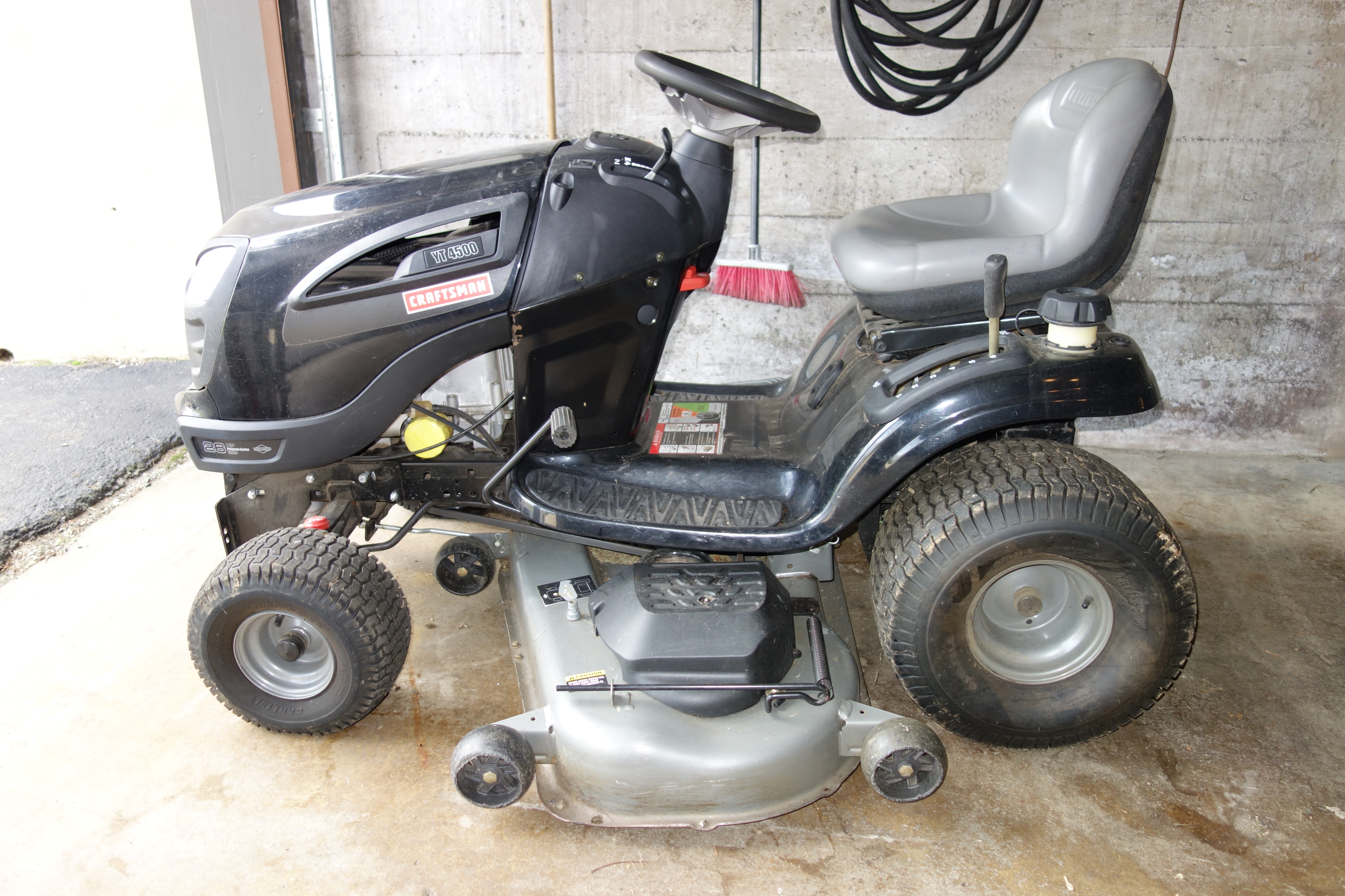 Craftsman YT4500 Riding Mower and Accessories