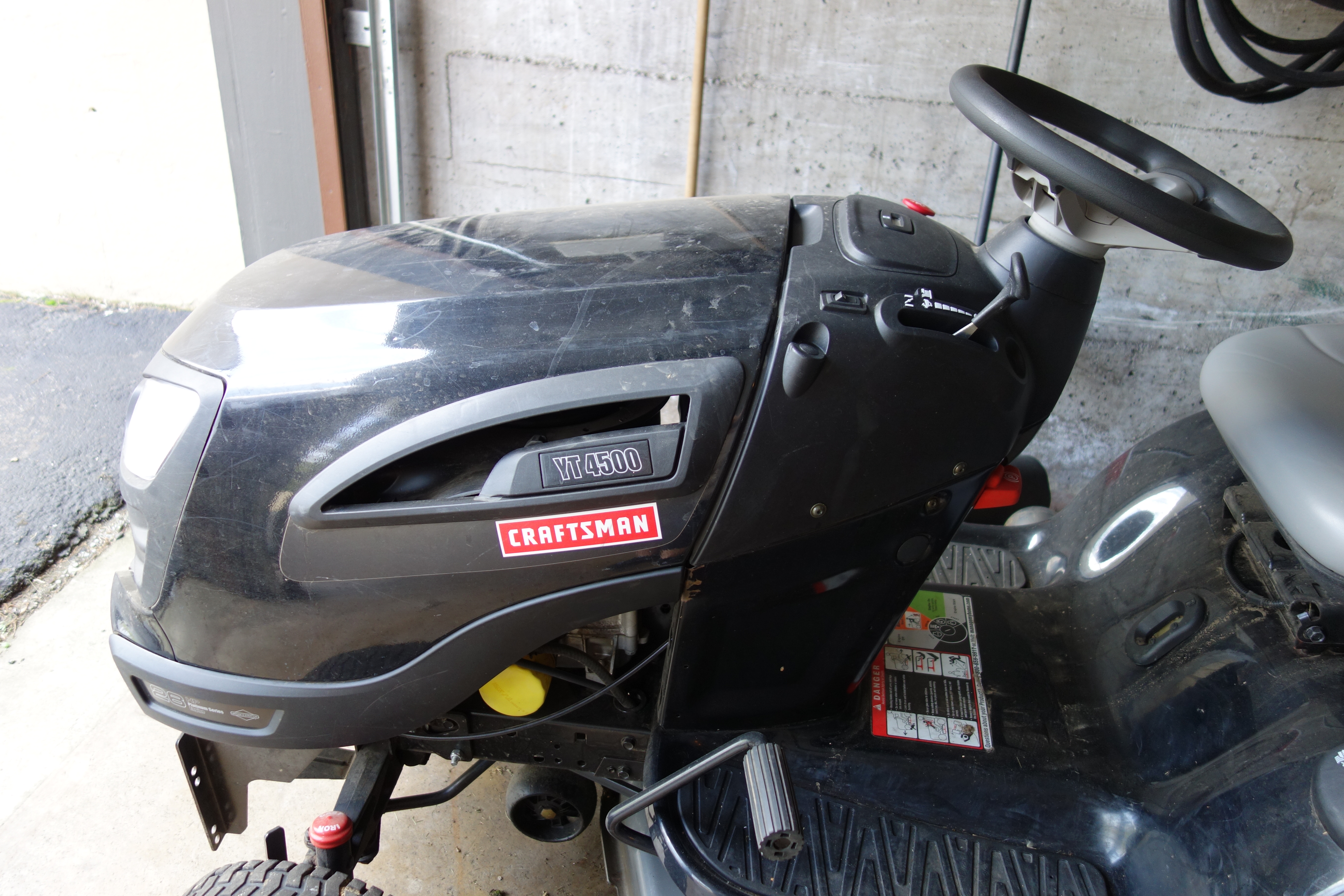 Craftsman YT4500 Riding Mower and Accessories