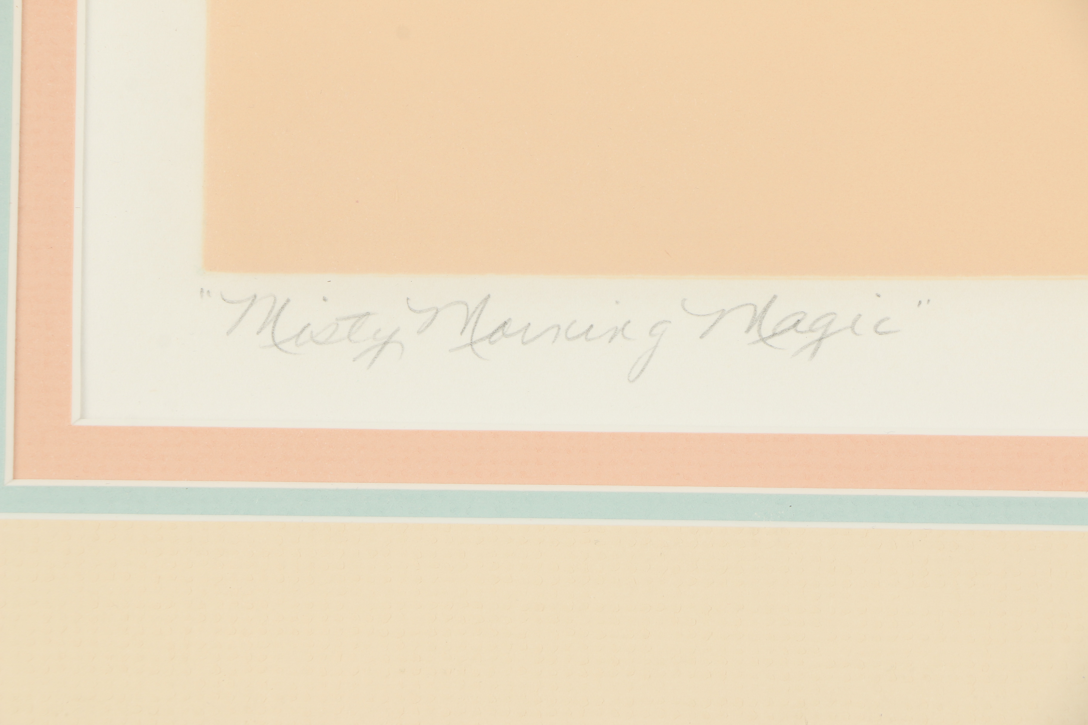 Ana Fagerson Relief Print "Misty Morning Magic"