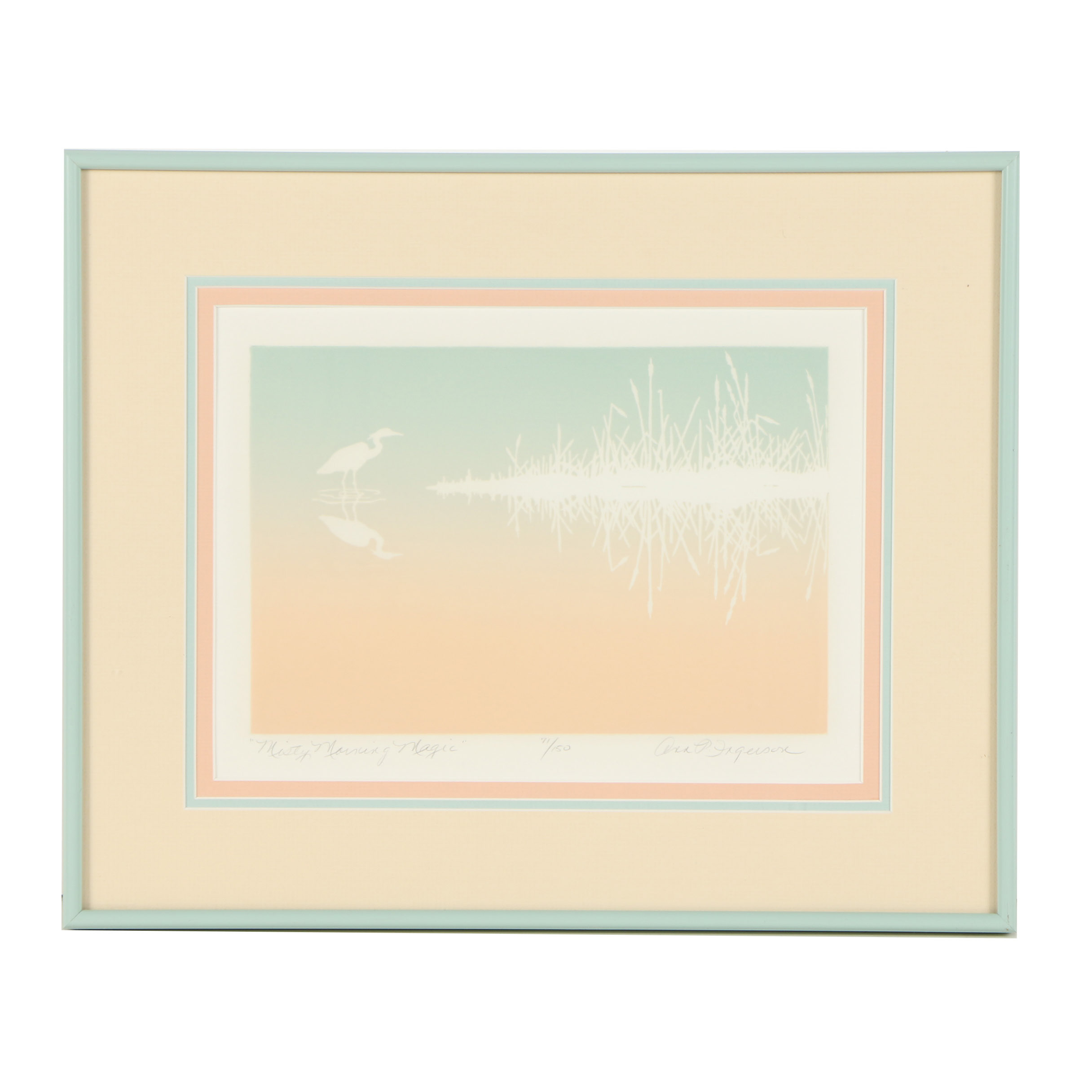 Ana Fagerson Relief Print "Misty Morning Magic"