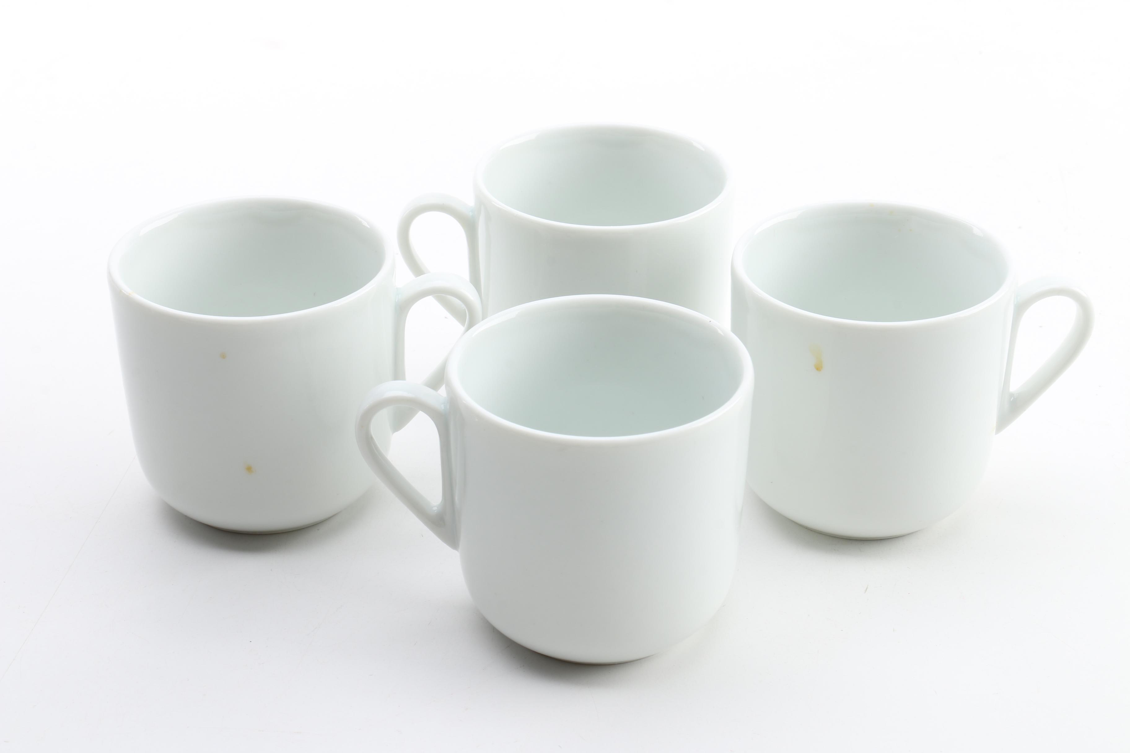 Vintage Italian Ceramic Espresso Cups and Saucers