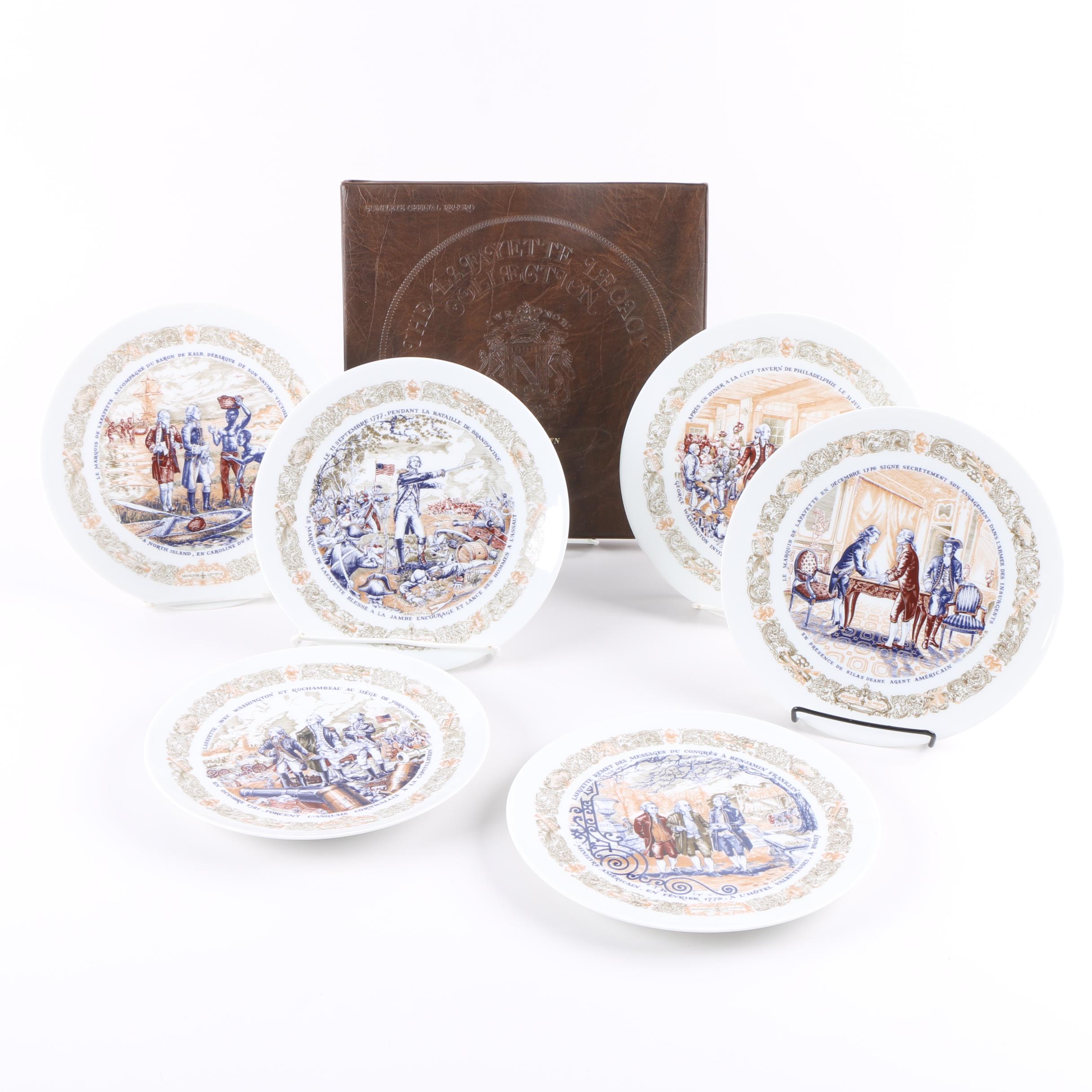 D'Arceau-Limoges "Lafayette Legacy Collection" Porcelain Plates