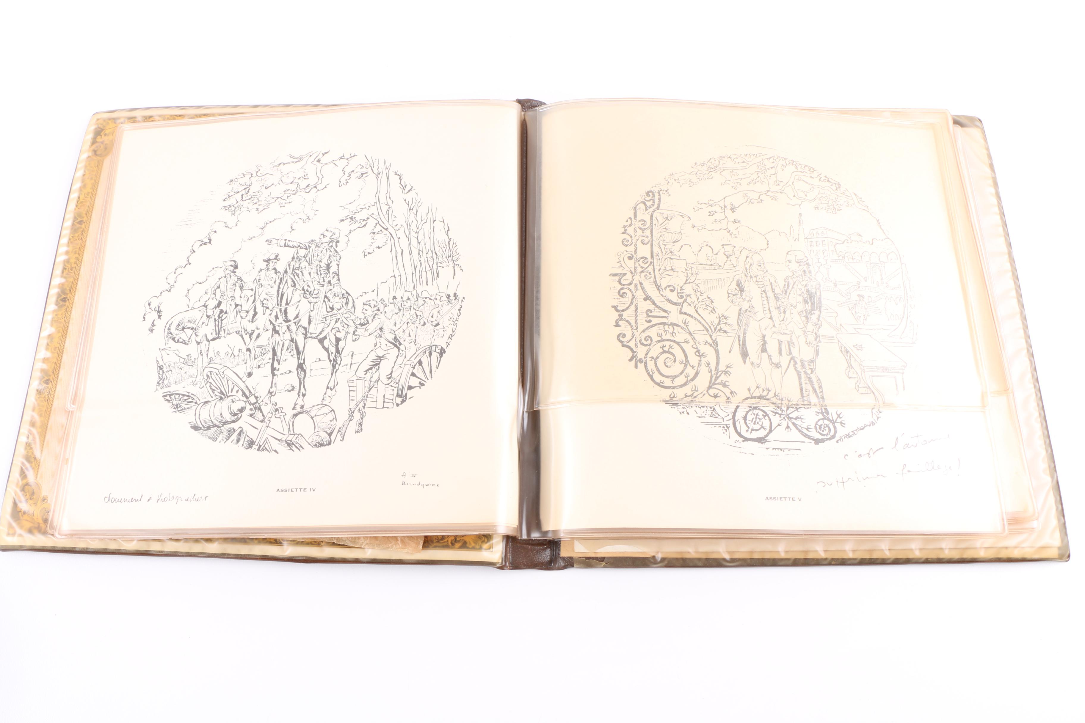 D'Arceau-Limoges "Lafayette Legacy Collection" Porcelain Plates