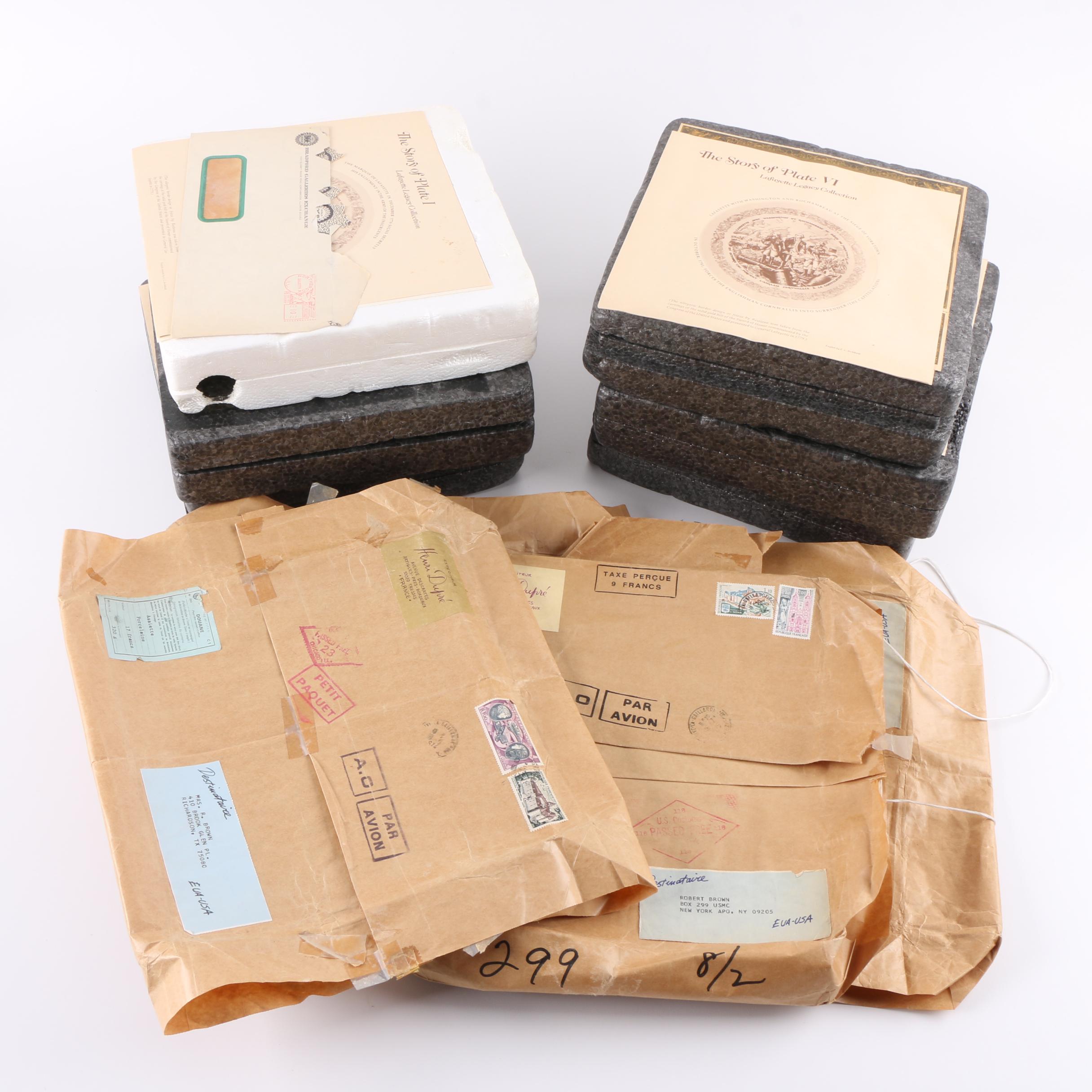 D'Arceau-Limoges "Lafayette Legacy Collection" Porcelain Plates